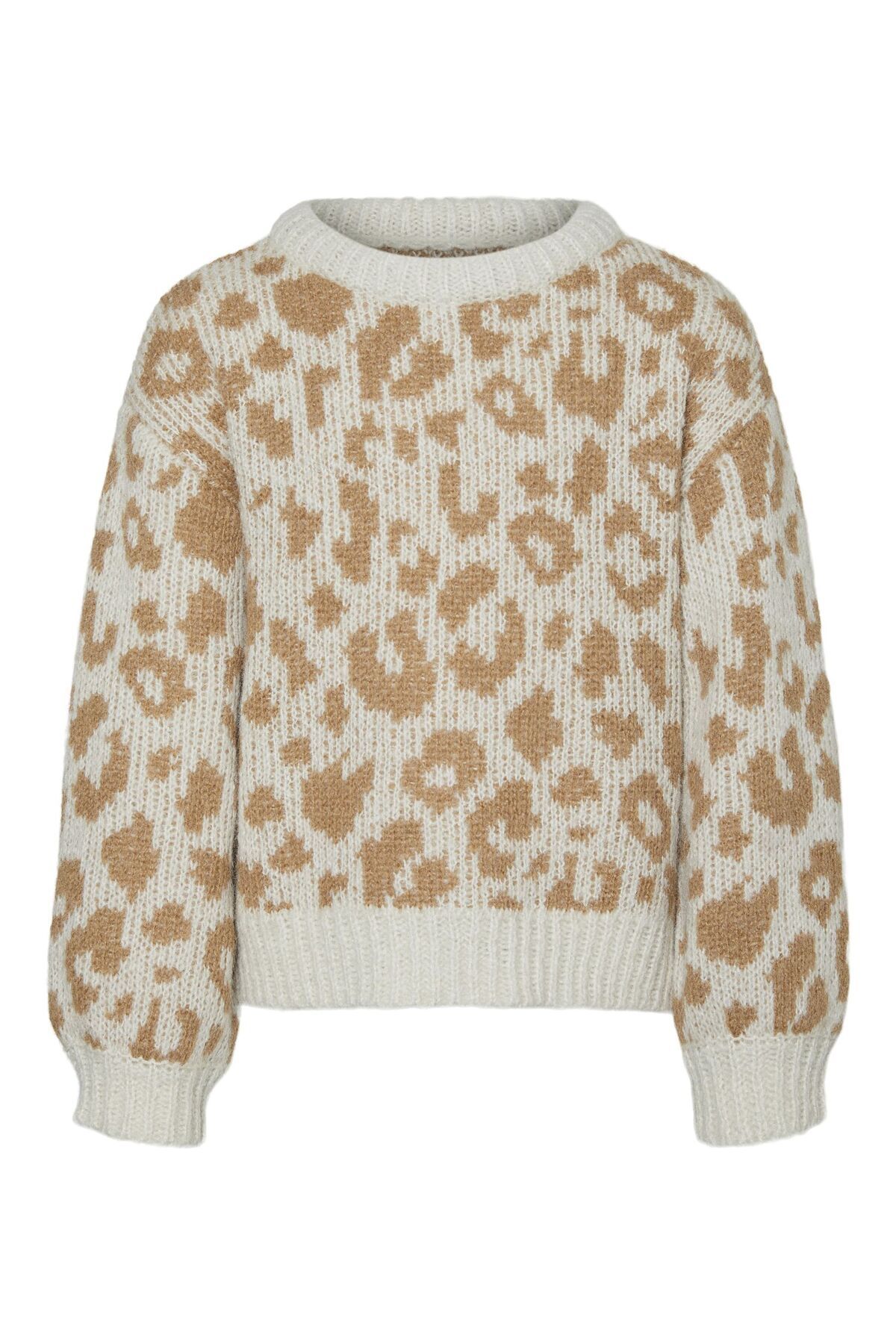 Vero Moda Girl-Strickpullover VMZELMALEO LS O-NECK BLOUSE GA BOO GIRL 1