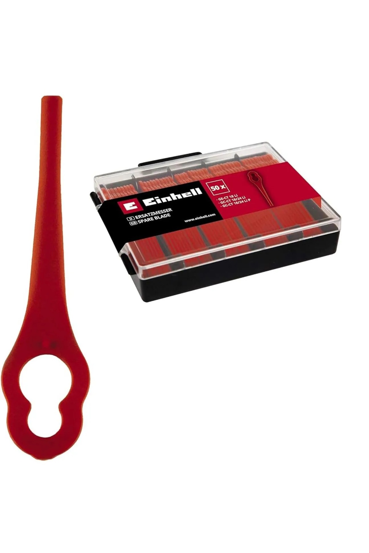 Einhell çim  makinesi için yedek bıçak (GE-CT 18 Li, GC-CT 18/24 Li akülü için uygundur, 50 adet