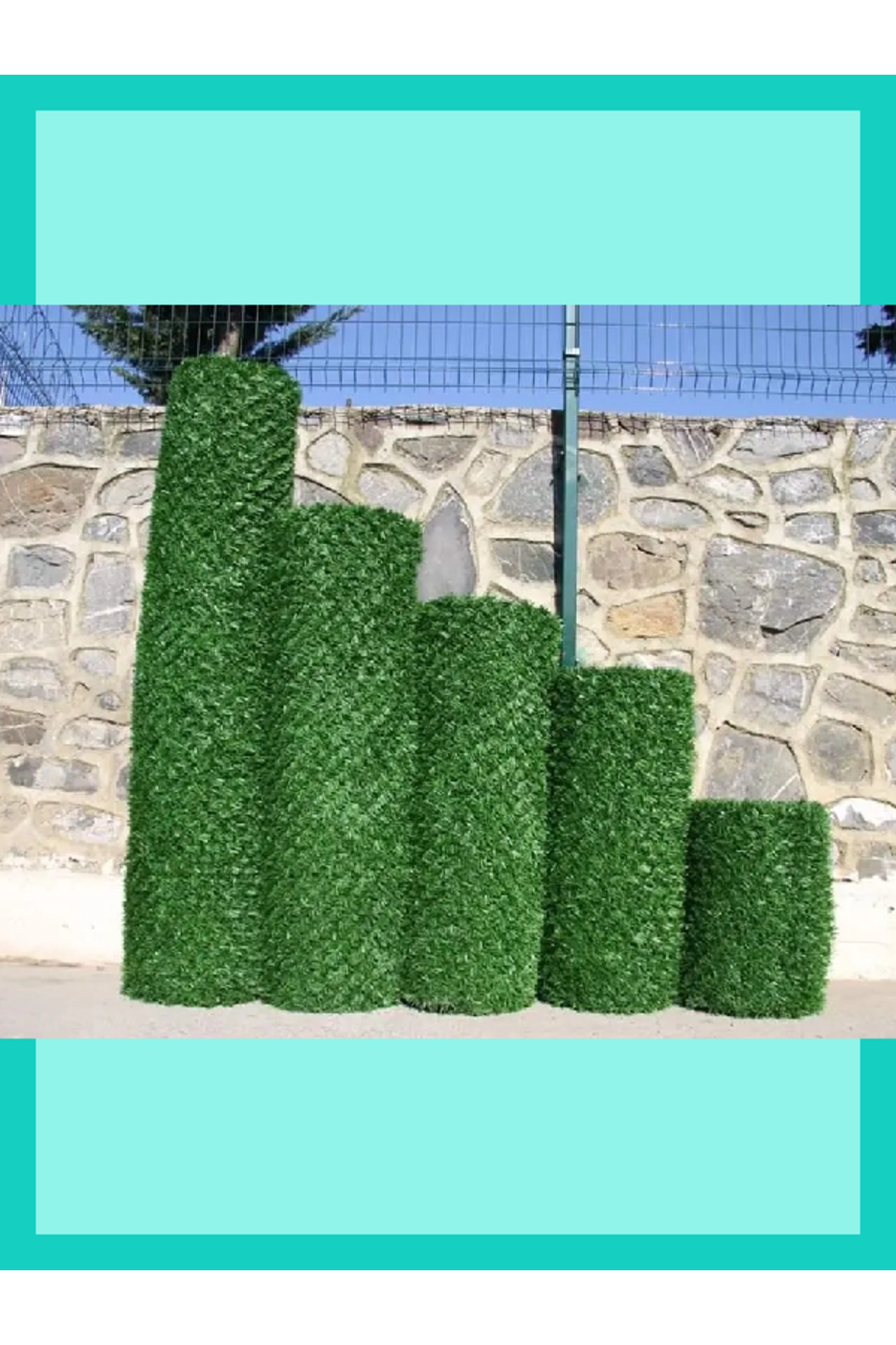 70cm X 1M Çim Çit - Çimli Bahçe Çiti 6
