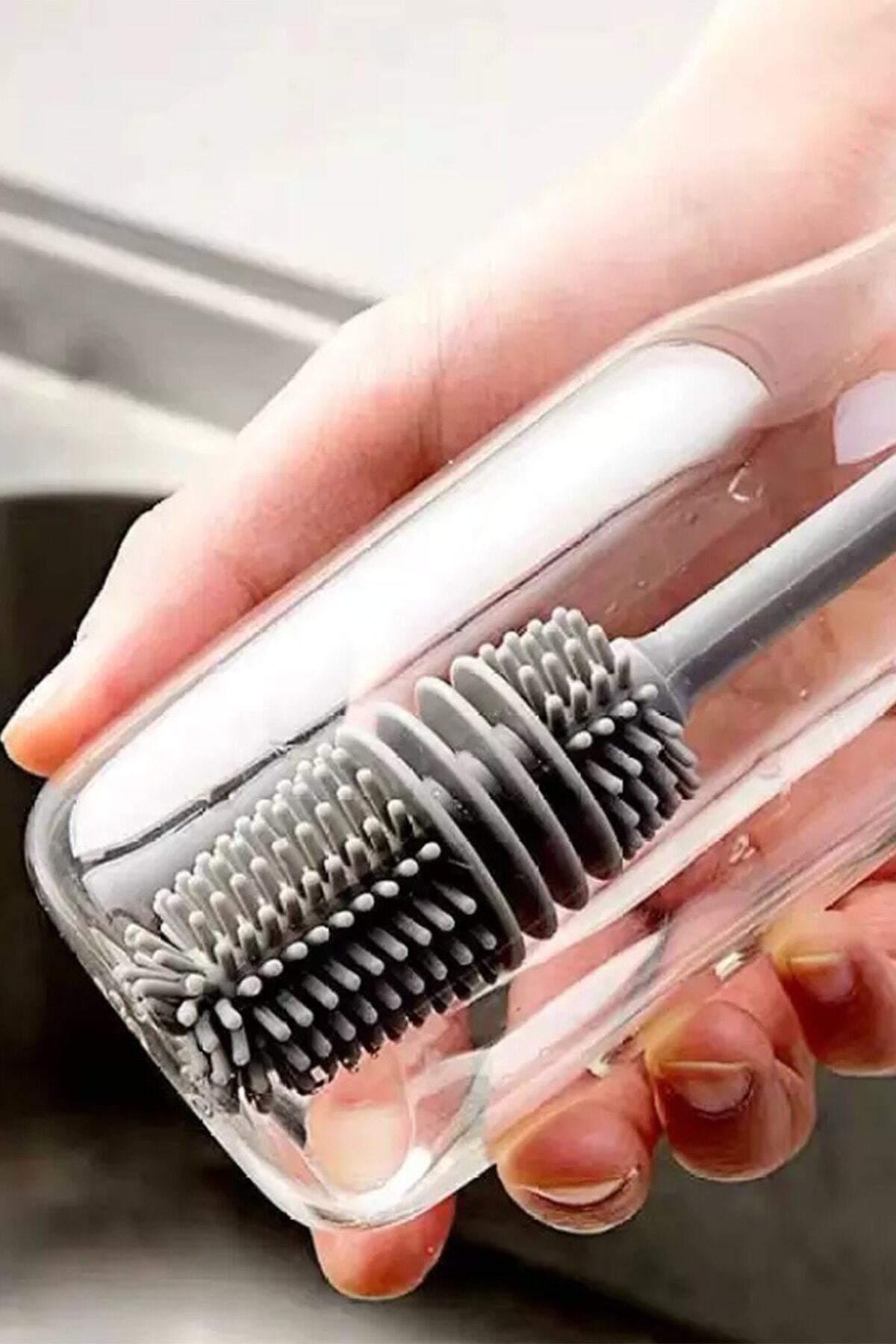 Factorial Çok Amaçlı Dar Alan Fırçası Biberon Suluk Sürahi Temizleyici Temizleme Fırçası İran Yapıştırıcısı fotoğrafı 5 (önizleme)