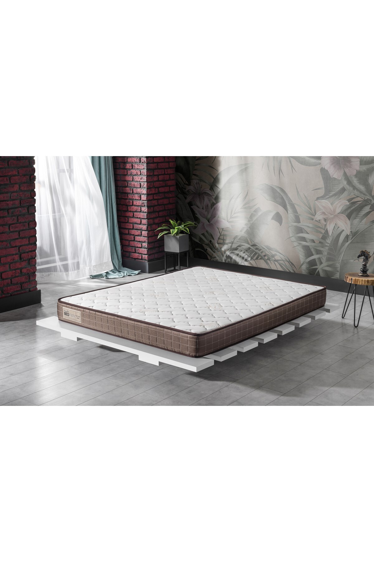 bedpark Tek Kişilik Ortopedik Visco Yatak BED‑01 | Bamboo Kumaş, Visco Süngerli, Nefes Alabilir