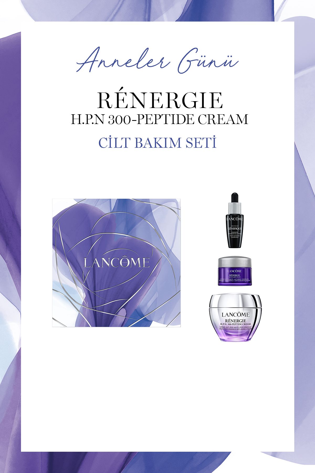 Lancome Rénergie Hpn 300-Пептидный крем-набор для ухода за кожей, 50 мл 3614274179507 LE907300