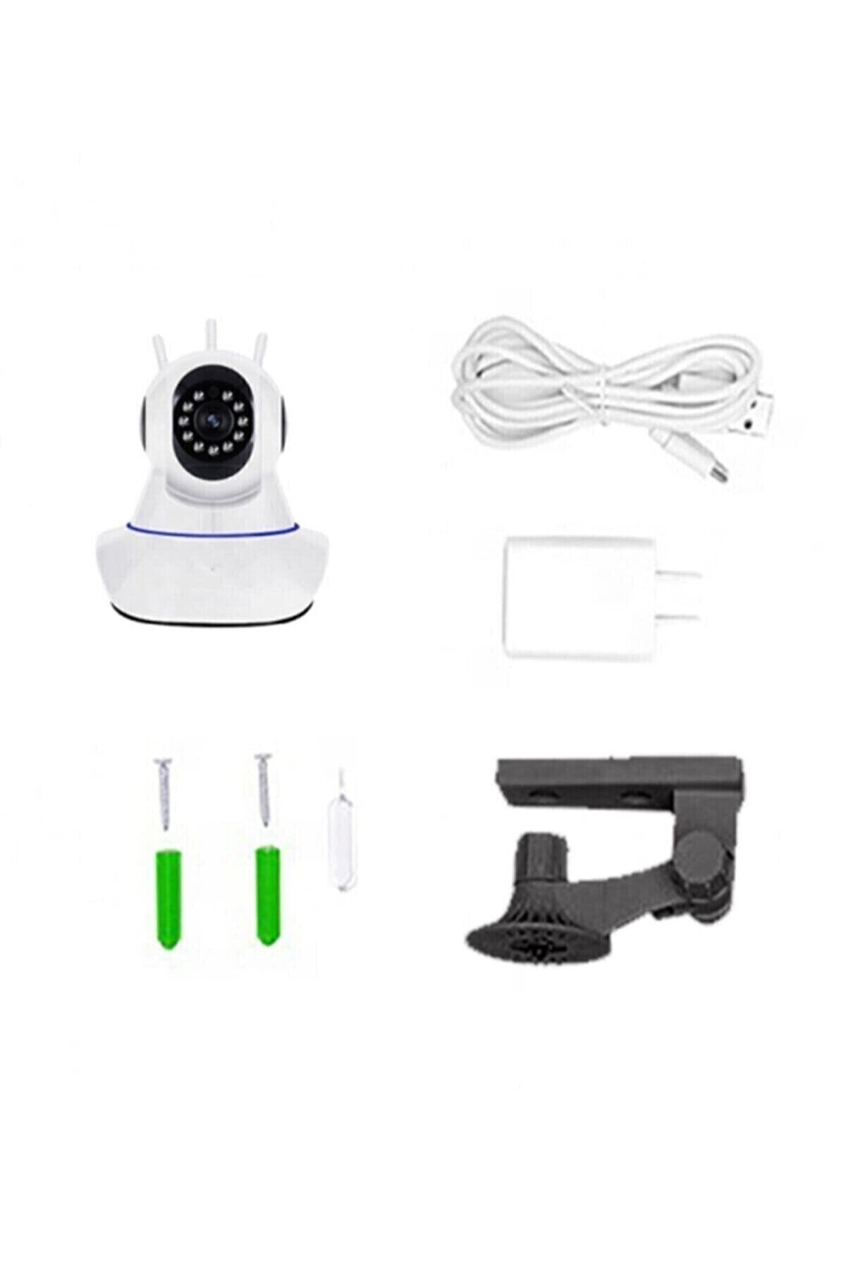 İTHALCİM Kablosuz Wifi Bebek İzleme Ip Kamerası 3 Antenli Gece Görüşlü Güvenlik İp Kamera Harekete Duyarlı fotoğrafı 5 (önizleme)