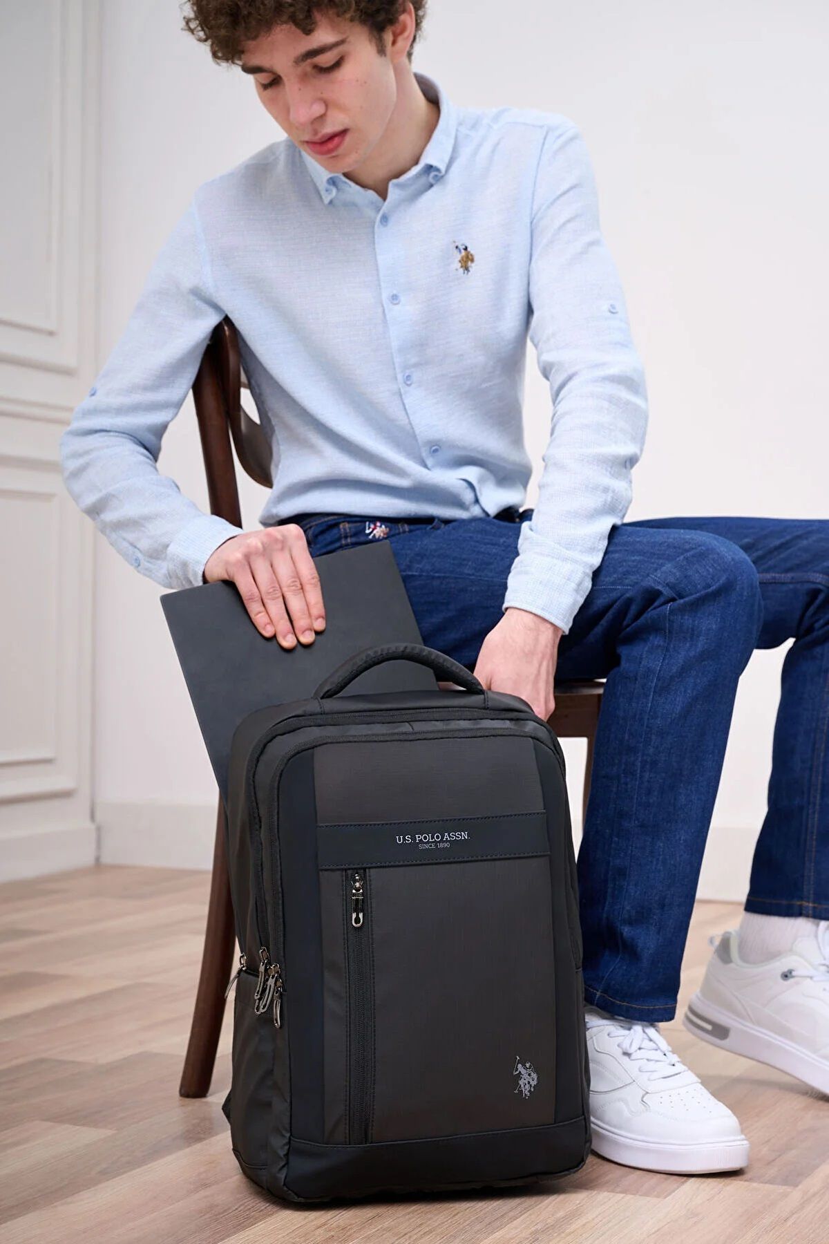 BASE. پولو اسن. 24484 یونیسکس مدرسه و کوله پشتی مشکی U.S. Polo Assn.