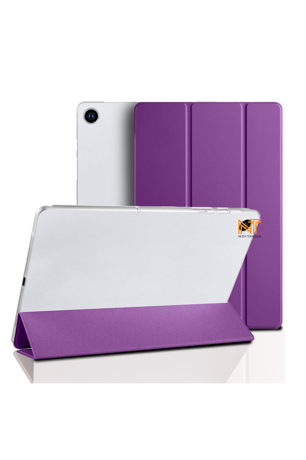 Samsung Galaxy Tab A9 8.7 Inc X110 Pu Leather Front Rear 360 Foldable Smart Cover with Full Protection Stand
