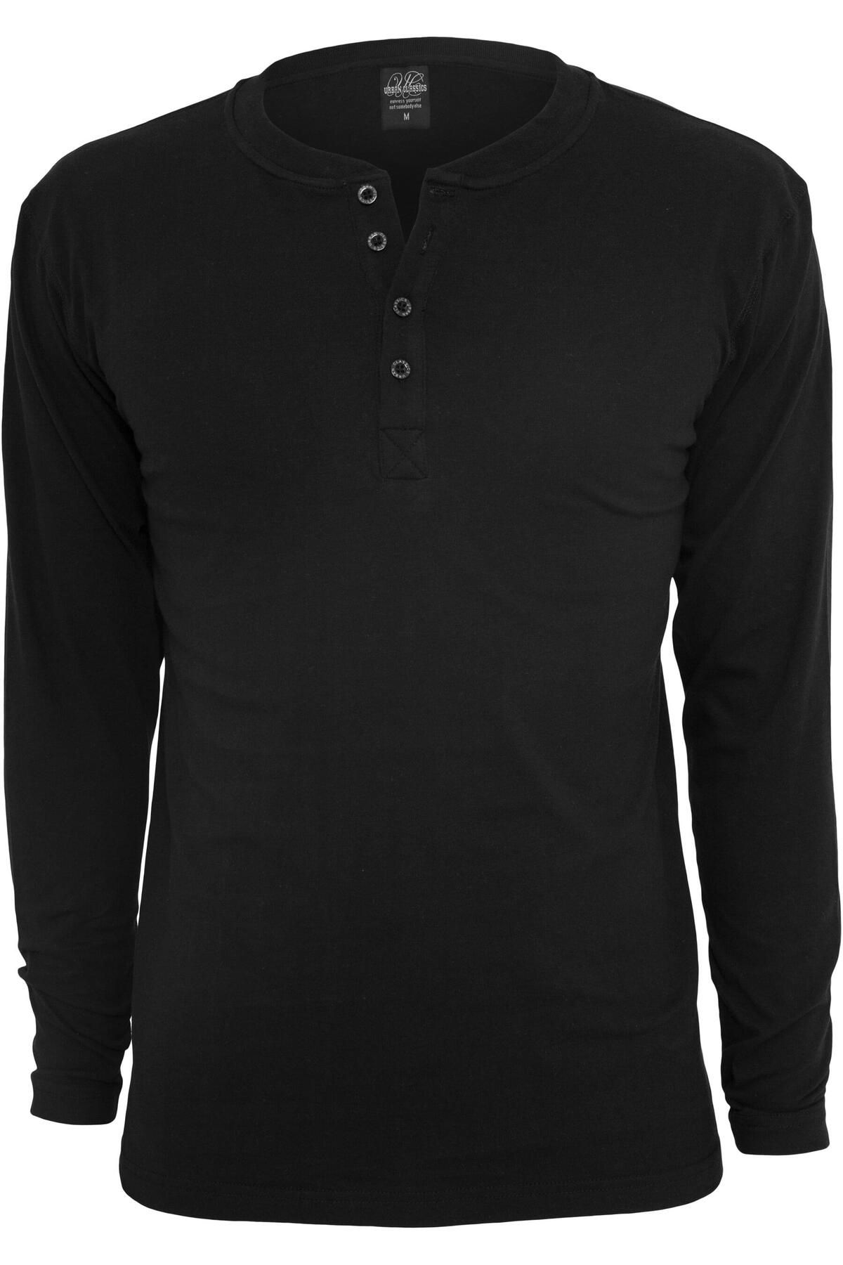 Urban Classics Herren Basic Henley L S Tee Trendyol