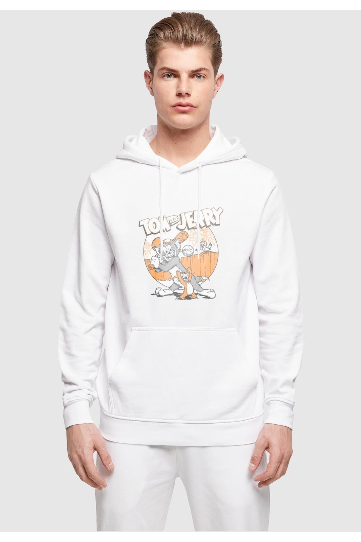 ABSOLUTE CULT-Herren Tom und Jerry - Baseball Basic Hoody 3