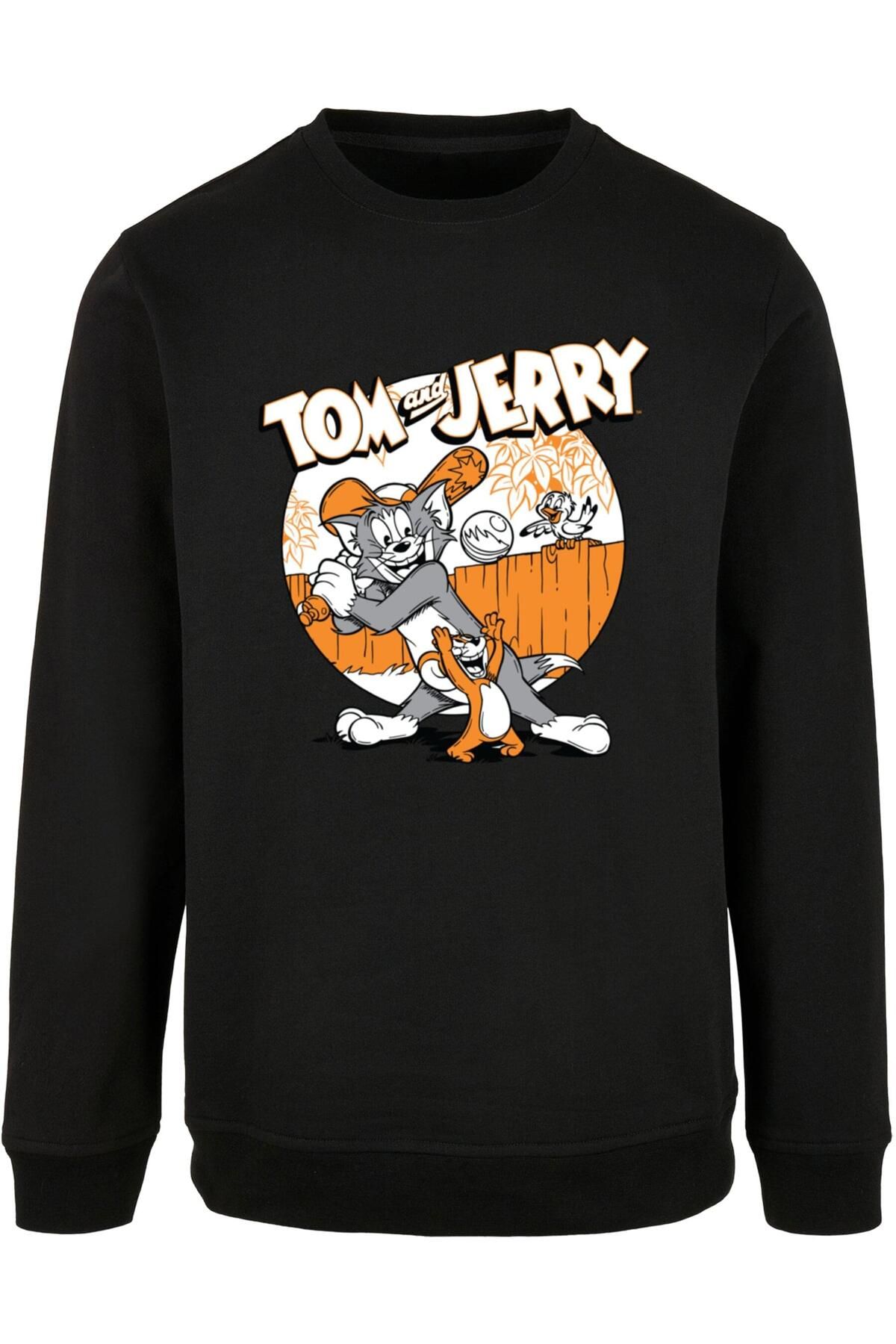ABSOLUTE CULT-Herren Tom ve Jerry - Beyzbol Crewneck 1