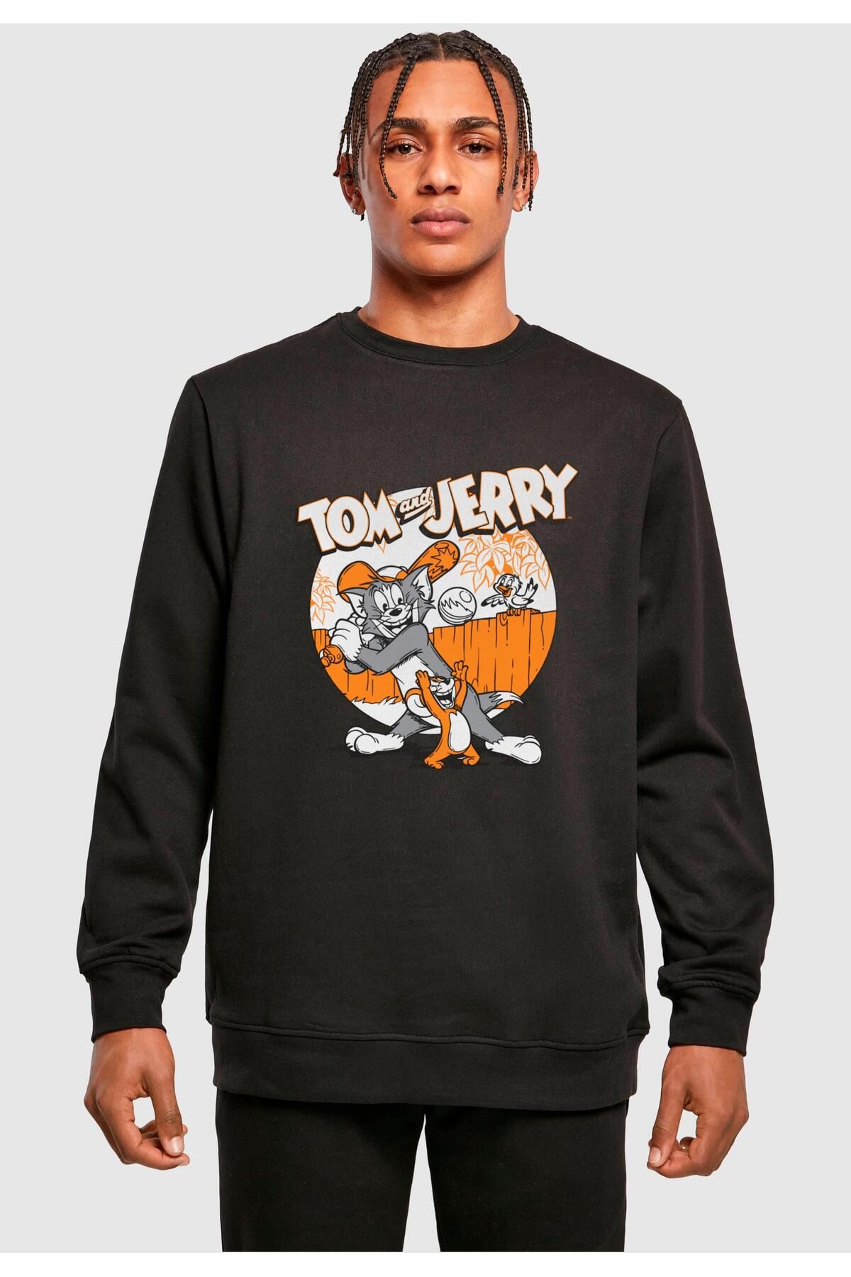 ABSOLUTE CULT-Herren Tom ve Jerry - Beyzbol Crewneck 3