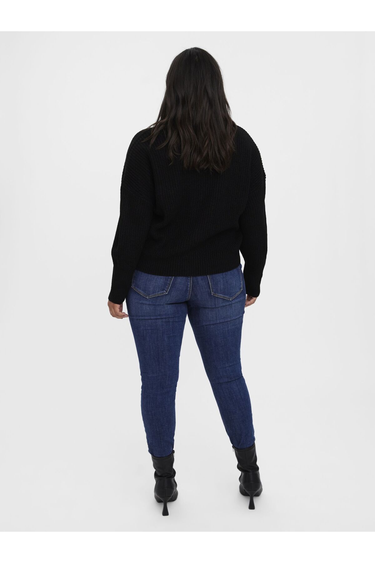 Veromoda Curve-Strickjacke VMLEA LS V-ОБРАЗНО ДЕКО CUFF CARDIGAN NOOS CURVE 3
