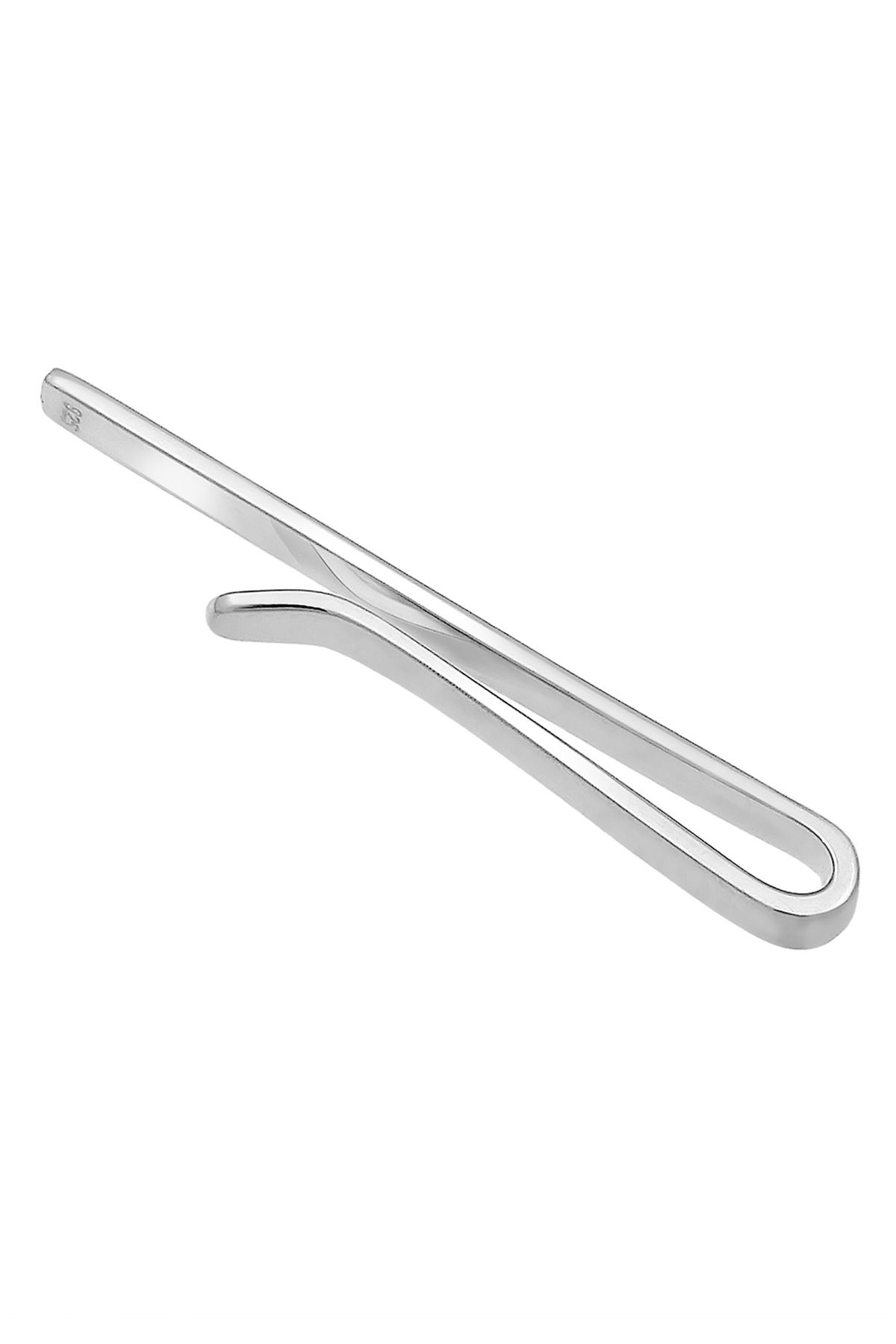 KUZZOI-Zeitlos Matt 925 Sterling Silber Krawattennadel Business Basic 3