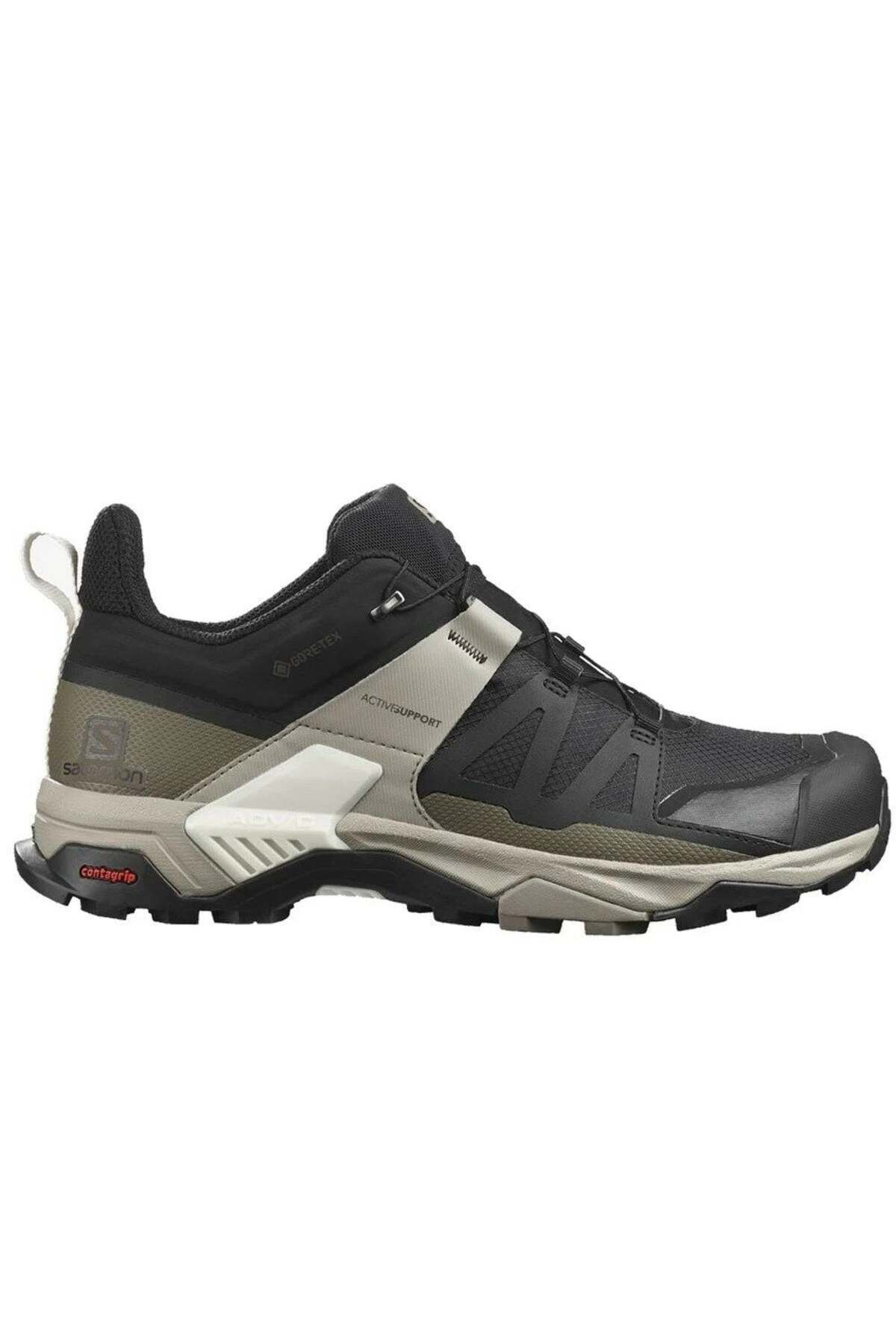 Salomon-X ULTRA 4 Goretex Men's Shoes Vintage Kaki/Black/Vanilla L41288100 1