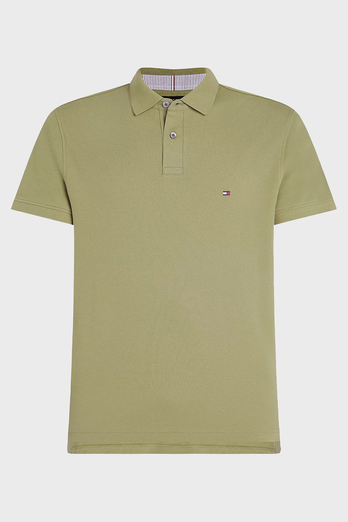 تی شرت یقه پولو سبز مردانه پنبه معمولی مناسب چوگان yaka mw0mw17770 l9f Tommy Hilfiger