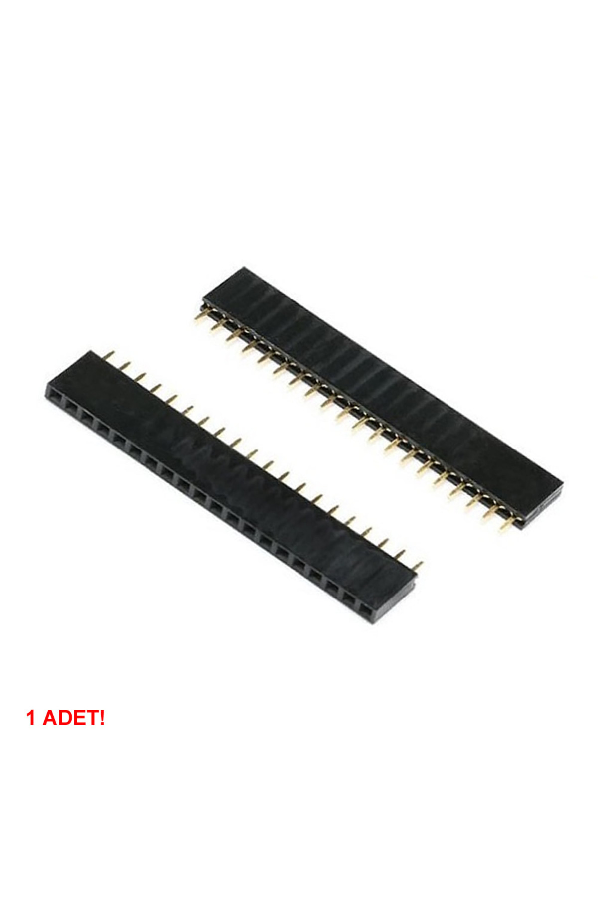 20 Pin Tek Sıra Dişi Header 180 Derece 1x20 Pin 2.54mm Soket Konnektör Breadboard Pcb Devre Bağlantı 8