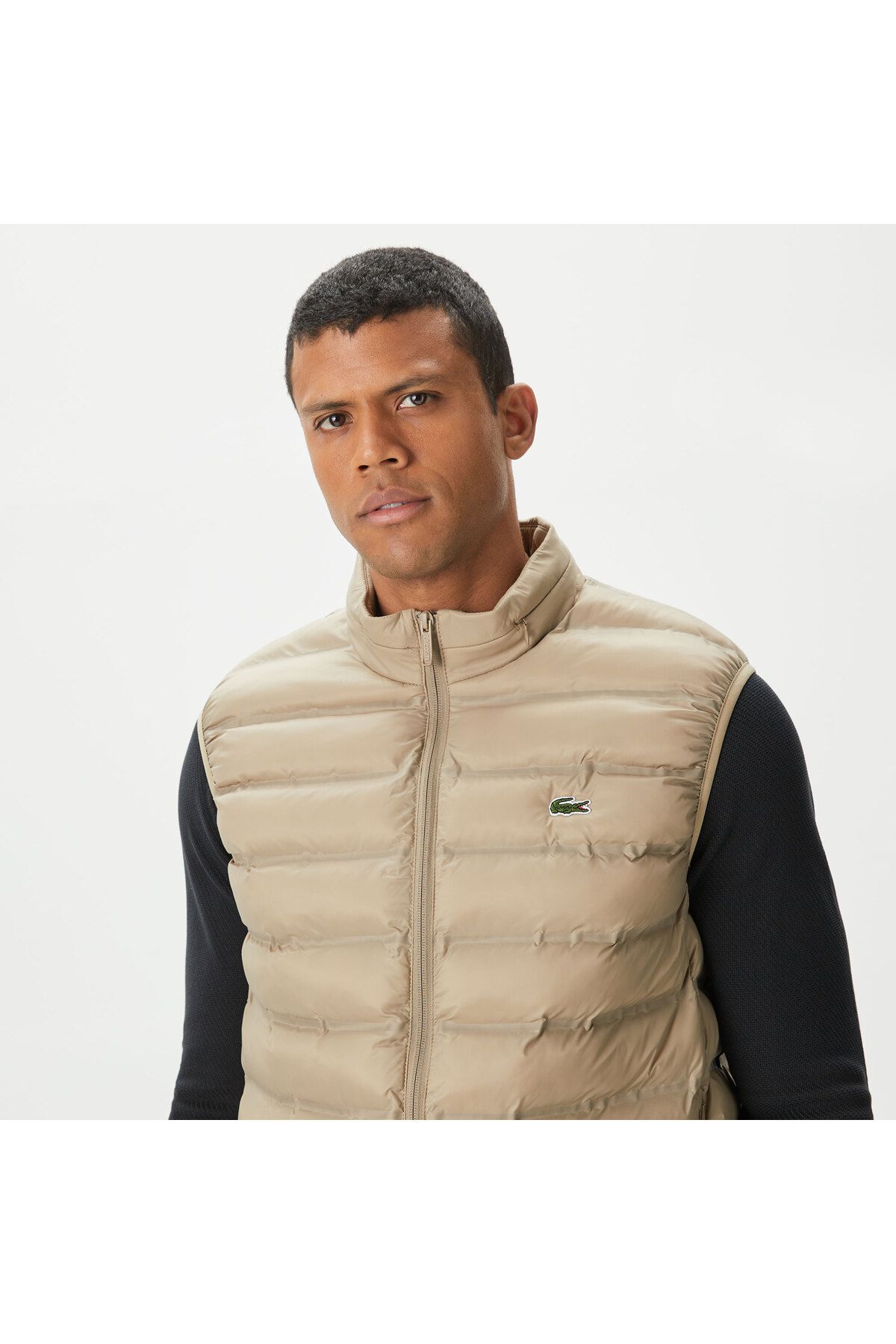 Lacoste جلیقه بژ یقه قائم مردان