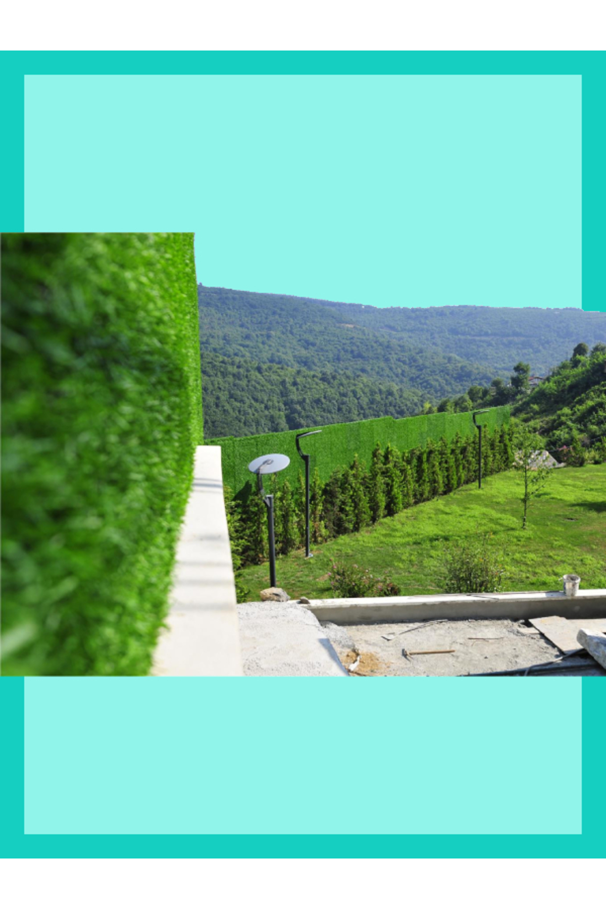 70cm X 1M Çim Çit - Çimli Bahçe Çiti 2