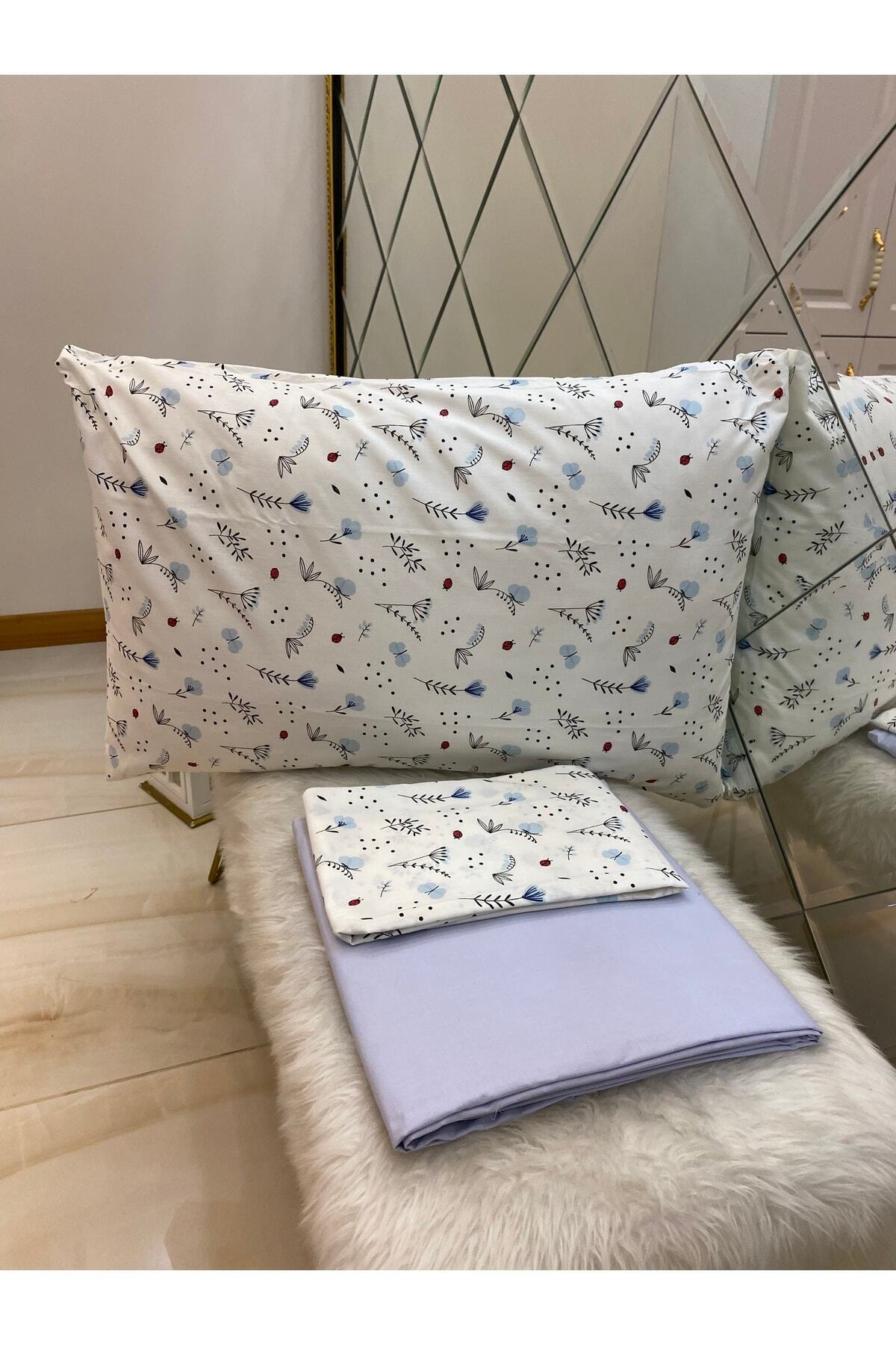 Özcan Ev Tekstil-Ranforce Double Sheet Pillow Set 100% Cotton 2