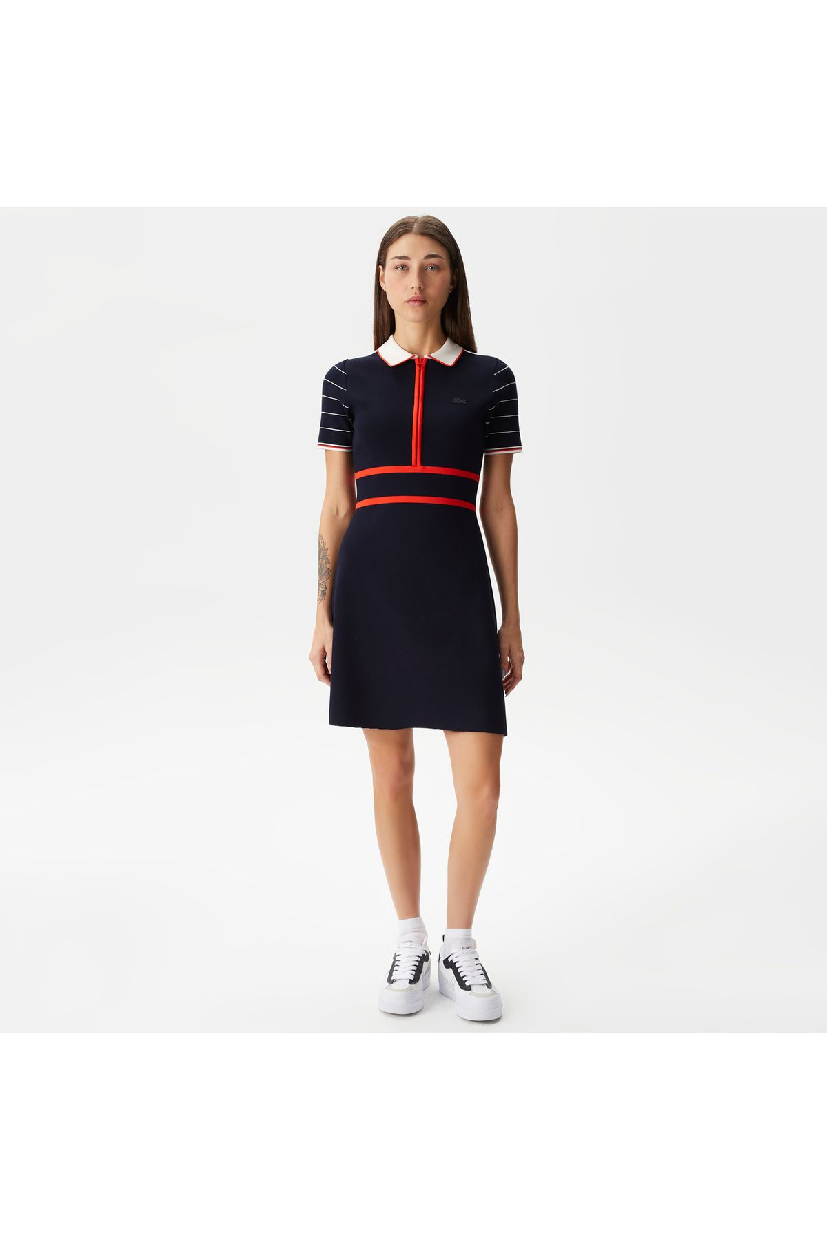 Lacoste Flare Fit Polo Yaka Navy Blue