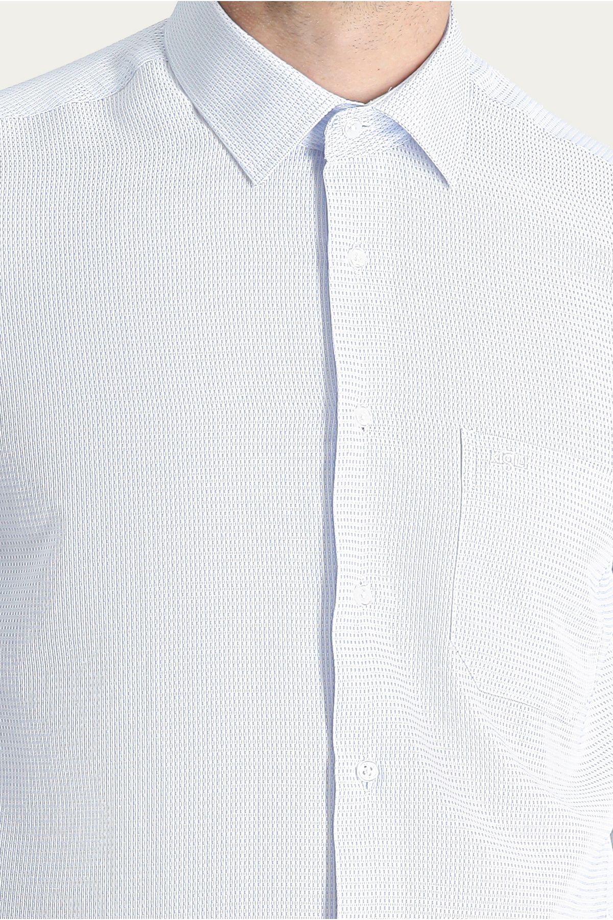Kiğılı پیراهن پنبه کلاسیک با بازوی بلند الگوی