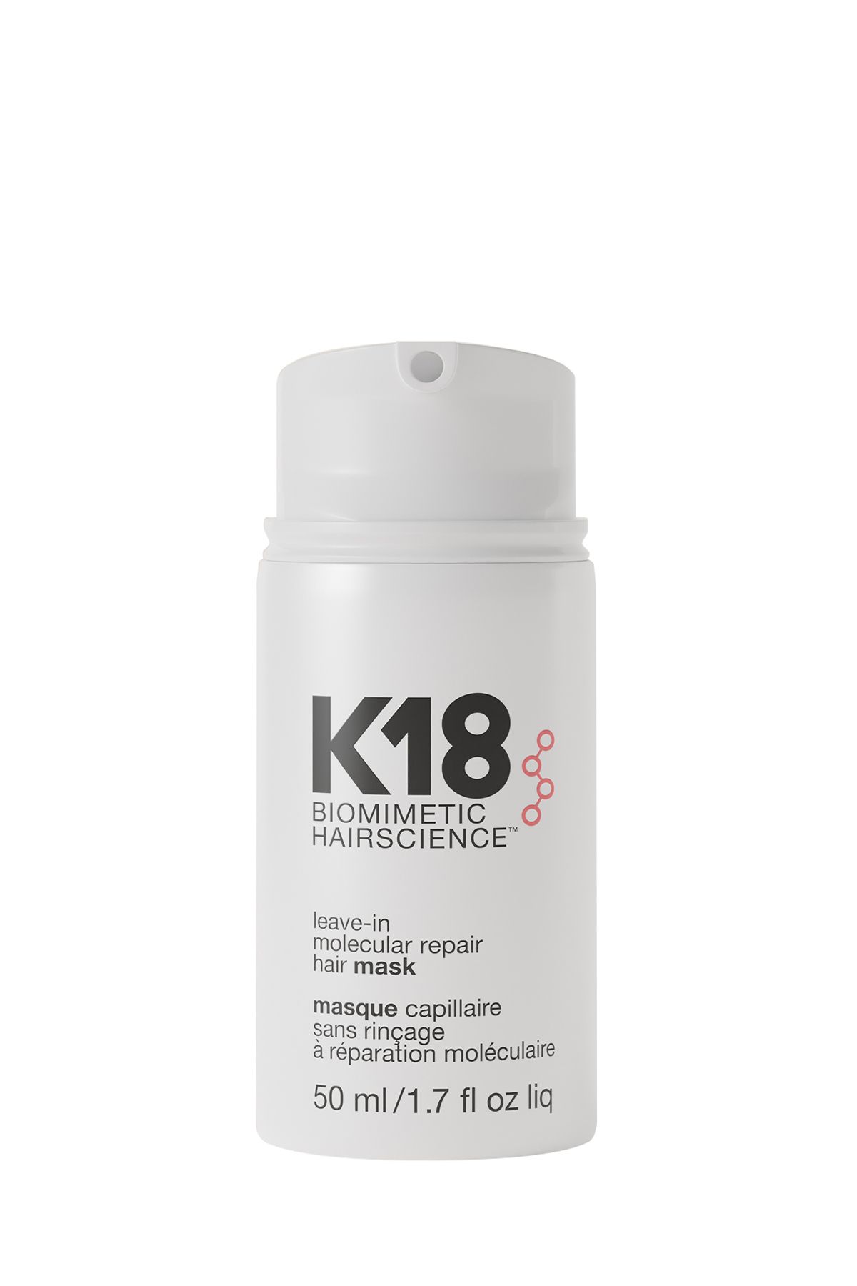K18 ماسک مو ترمیم کننده مولکولی K18 ترمیم موها در 4 دقیقه 50 میل