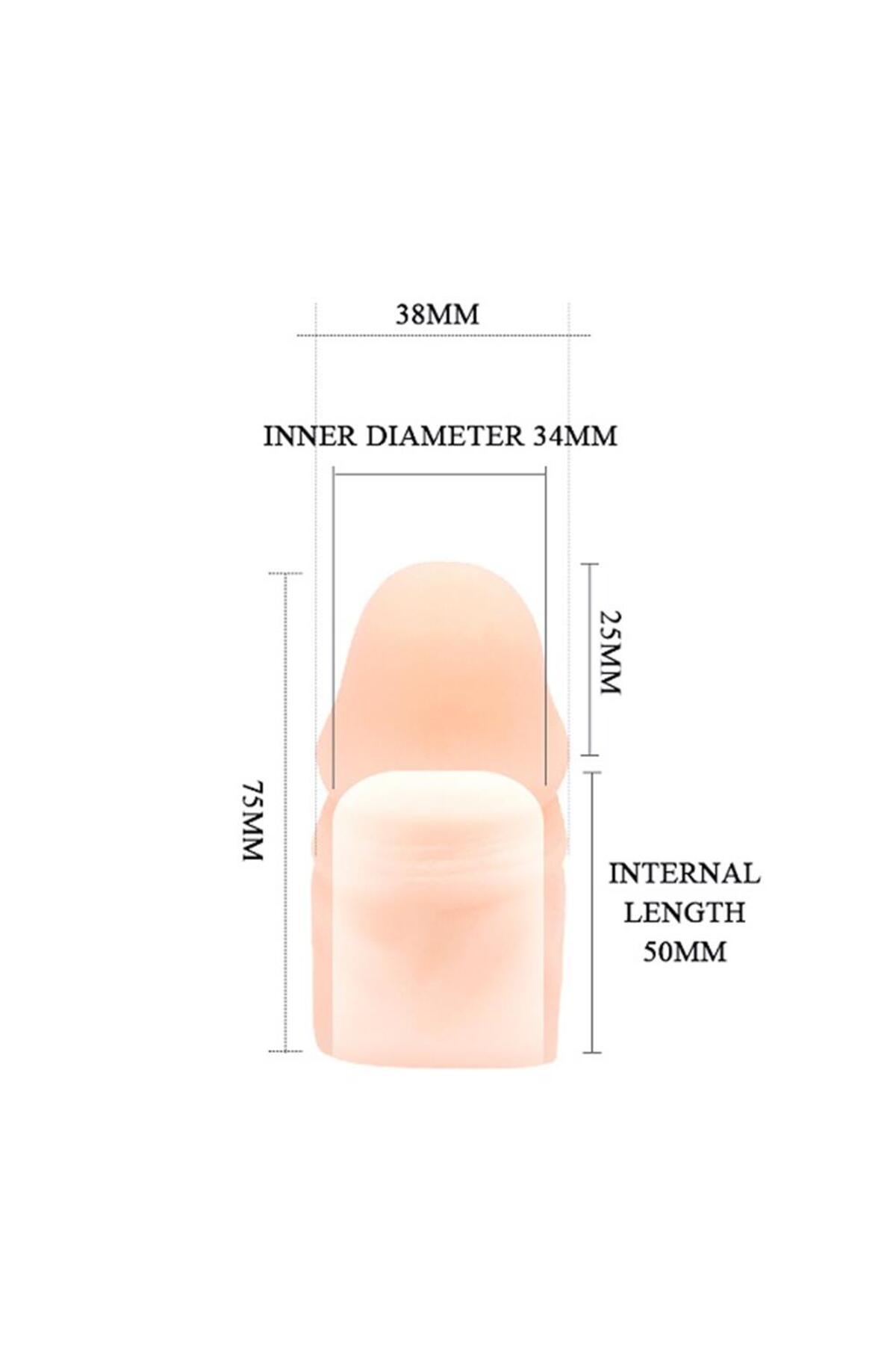 3CM Dolgulu Uzatmalı Prezervatif Penis Kılıfı 2