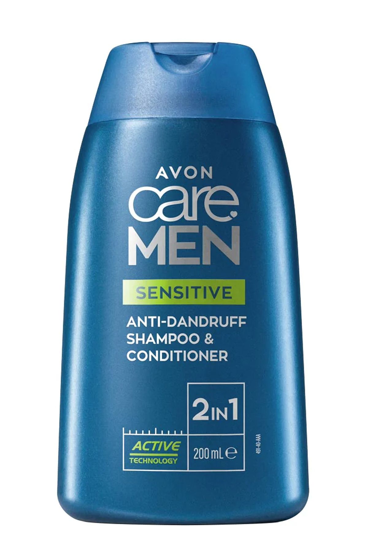 شامپو و نرم کننده ضد شوره Care Men Sensitive 2 in 1 200 ml. Avon
