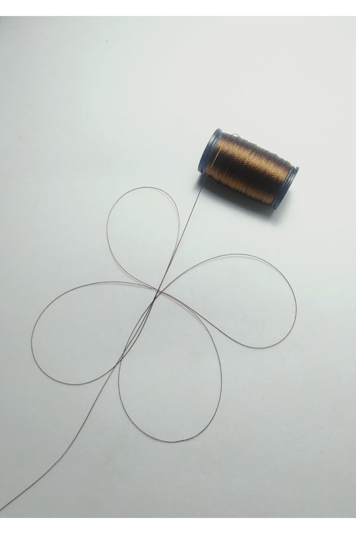 Eskişehir hobi sanat-0,2 mm 60 μέτρα κλωστή χάντρες προσευχής Καφέ καφέ (πιο λεπτή κλωστή χάντρες προσευχής) 6