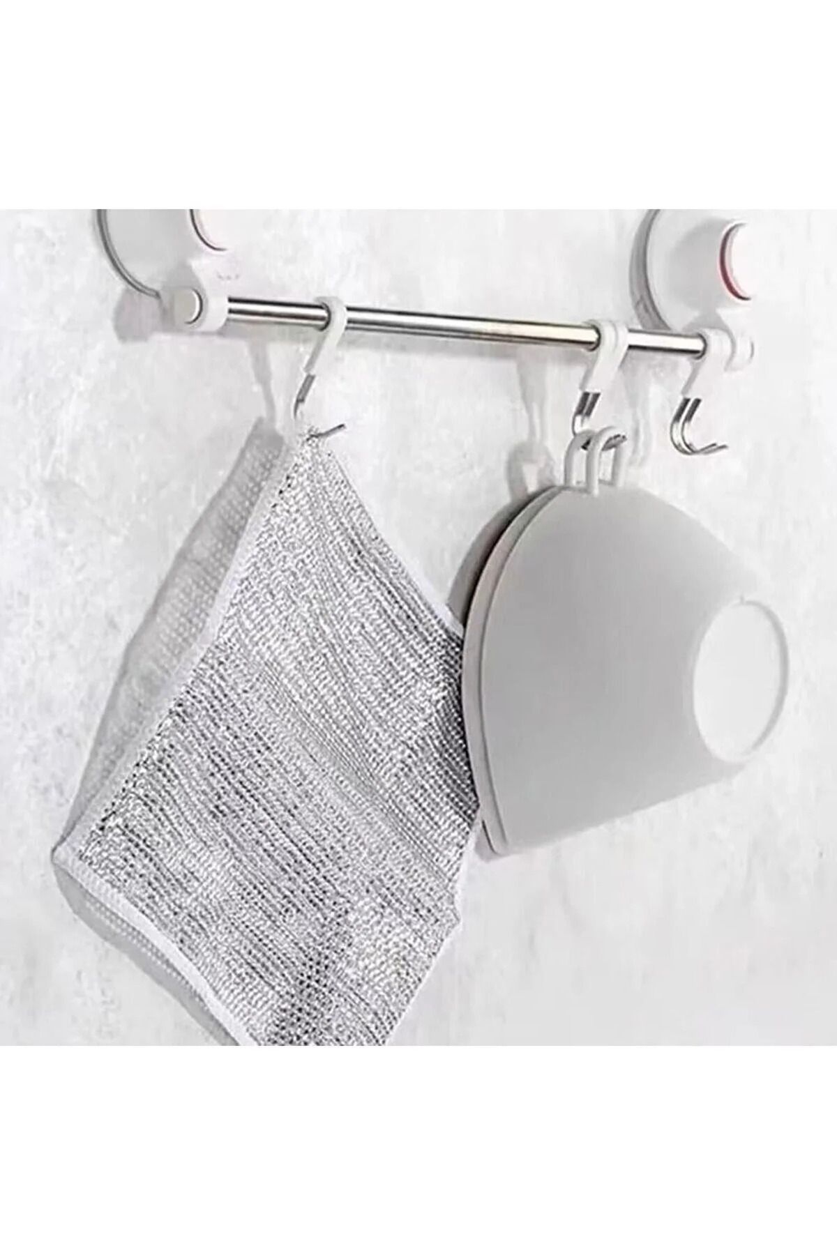 BlackBird Home-3 Pieces Inox Wire Dishcloth - Double Layer and Anti-Scratch Cleaning High Quality 7