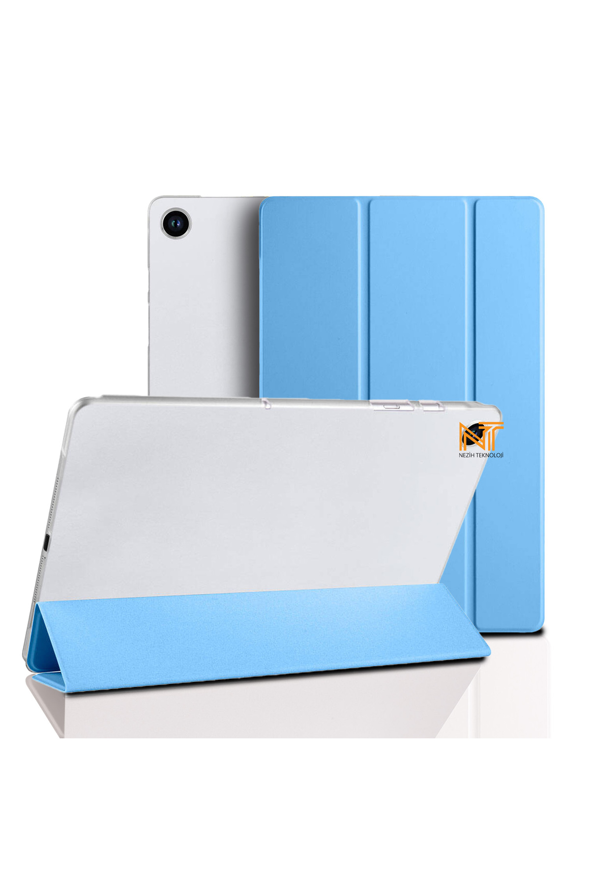Samsung Galaxy Tab A9 8.7 Inc X110 Pu Leather Front Rear 360 Foldable Smart Cover with Full Protection Stand