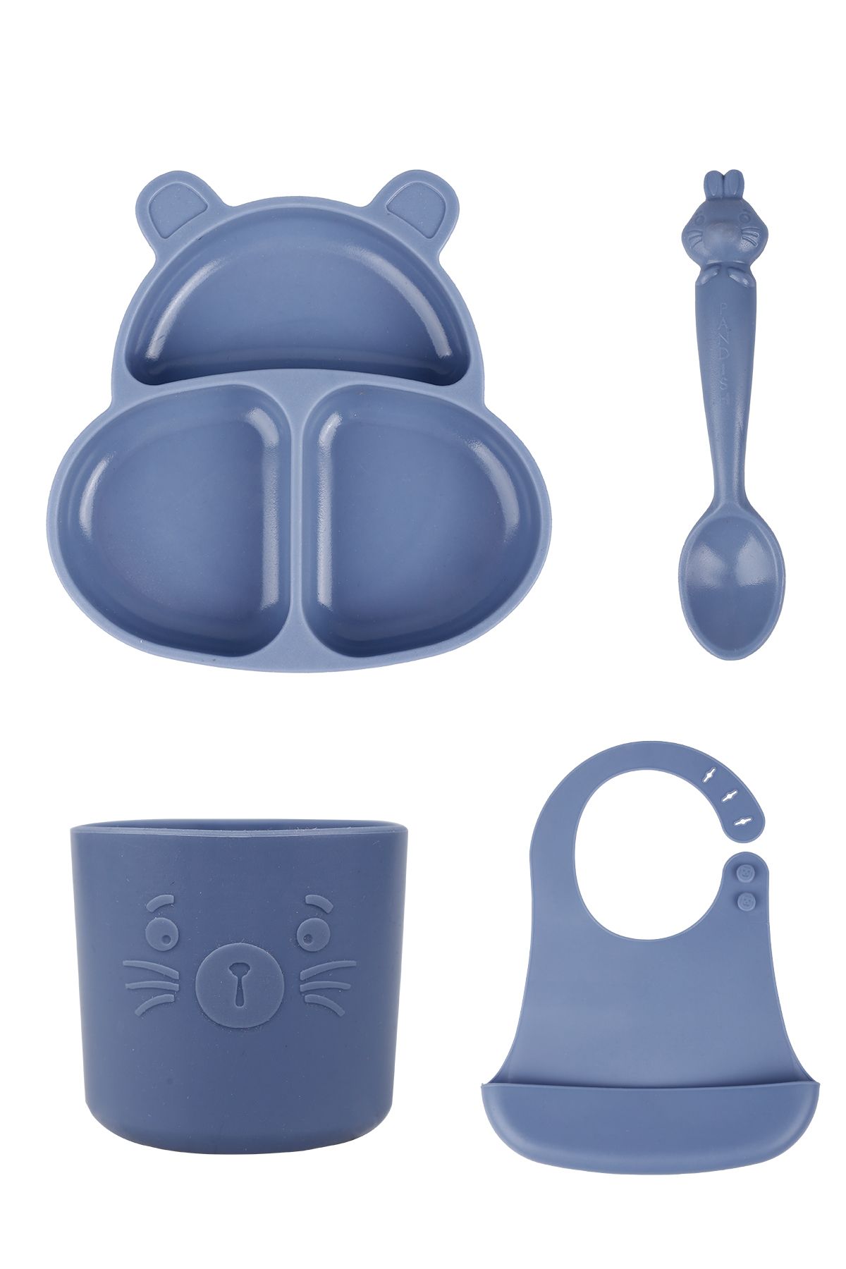 Pandish Nutrition Set HupPo, HamHam, BuBu, Bibsy Navy Blue - Синий TYC0CEEX2N171239794043300