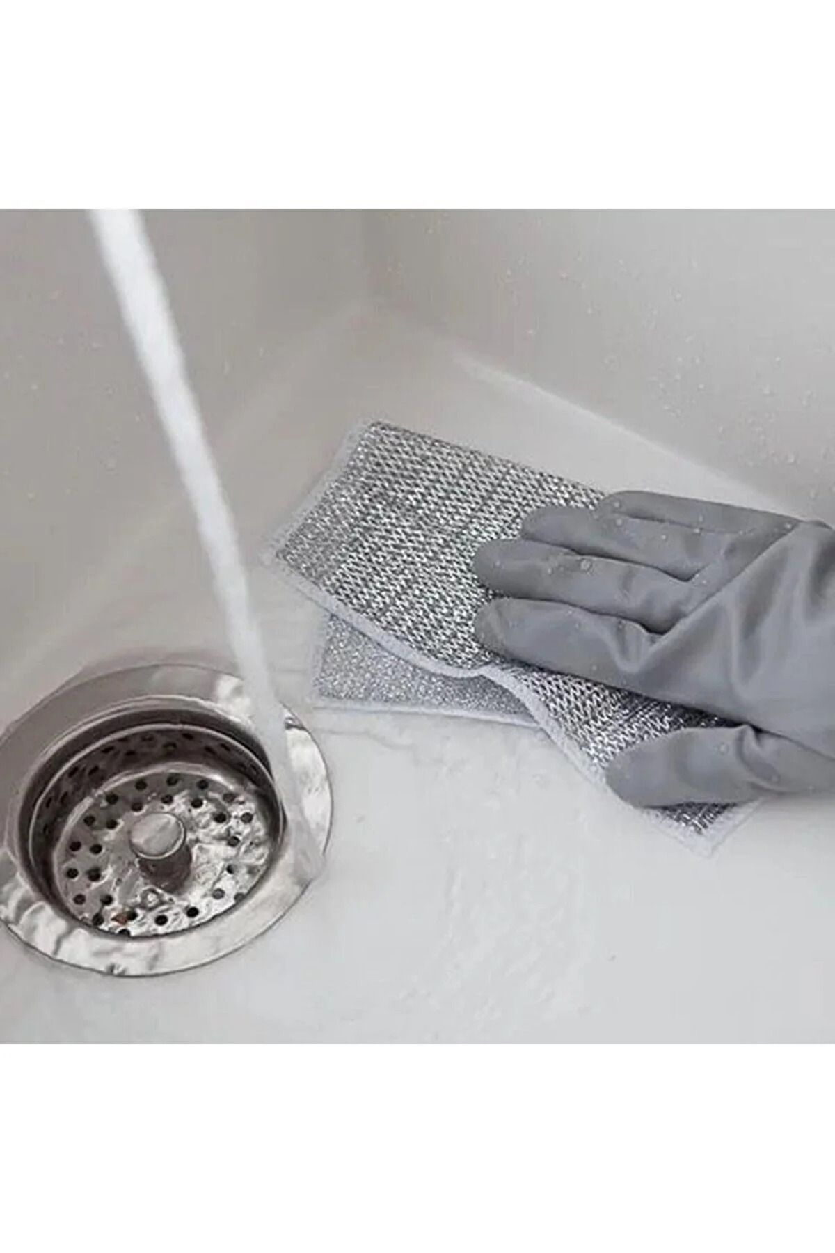 BlackBird Home-3 Pieces Inox Wire Dishcloth - Double Layer and Anti-Scratch Cleaning High Quality 6