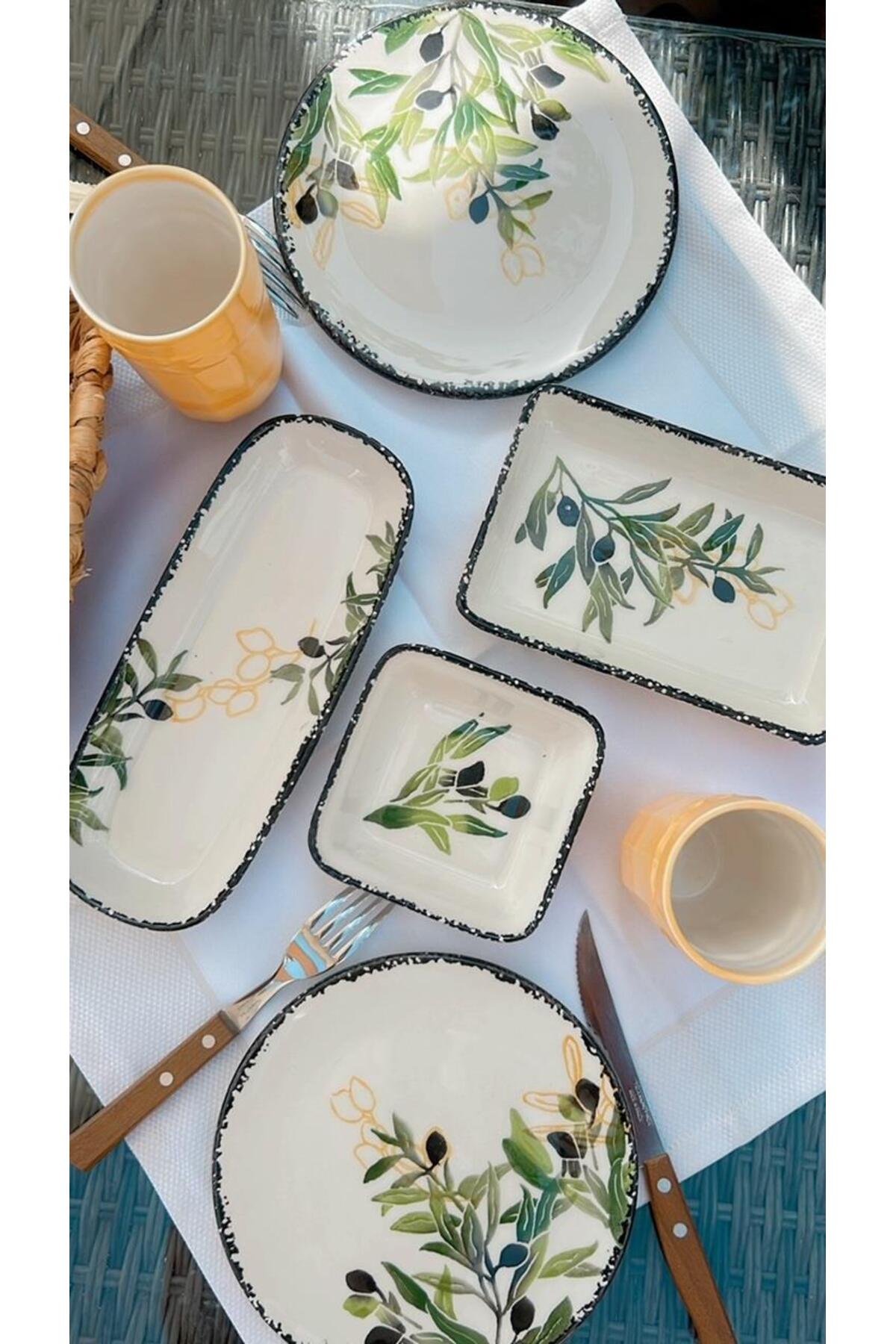 M'art Home Olivia Imroz 5 Parça 2 Kişilik Kahvaltı Seti - Fiyatı