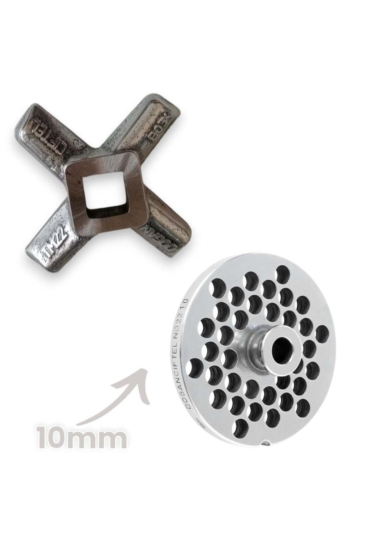 22 No Meat Grinder Spare Parts Rising Double / SSAF Mirror-10mm + Knife-Spindle I Don't Want