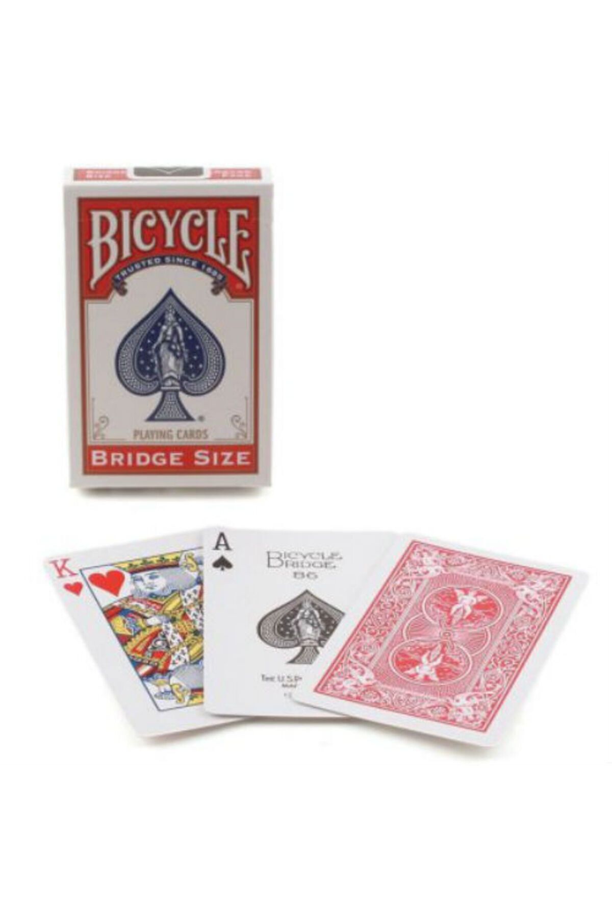 Bicycle-Bridge Size Game Card Red Colored Deck 7