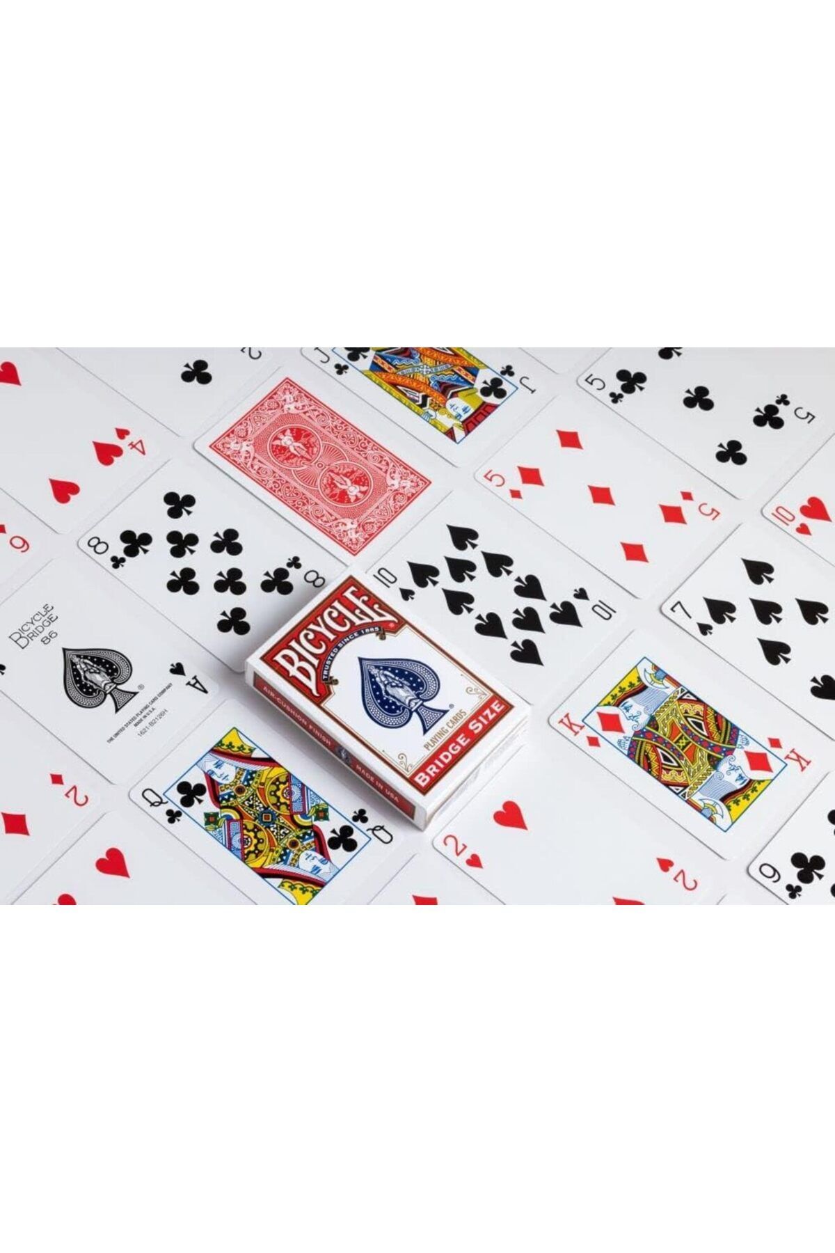 Bicycle-Bridge Size Game Card Red Colored Deck 2