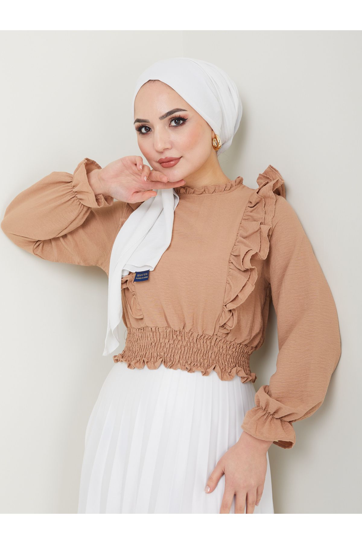 VOLT CLOTHİNG-بلوزة كشكش أيروبين للسيدات 1