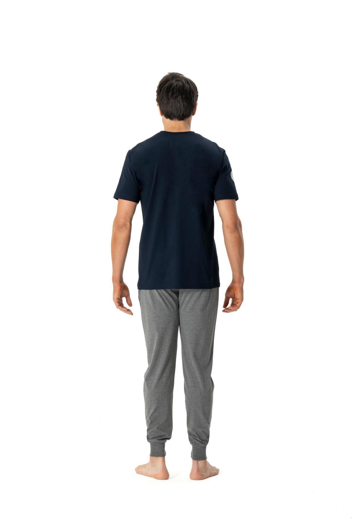 ست پیژامه و لباس خواب مردانه یقه گرد | یو اس پولو U.S. Polo Assn. CL.17.V.R.8.88 TR - تصویر 3