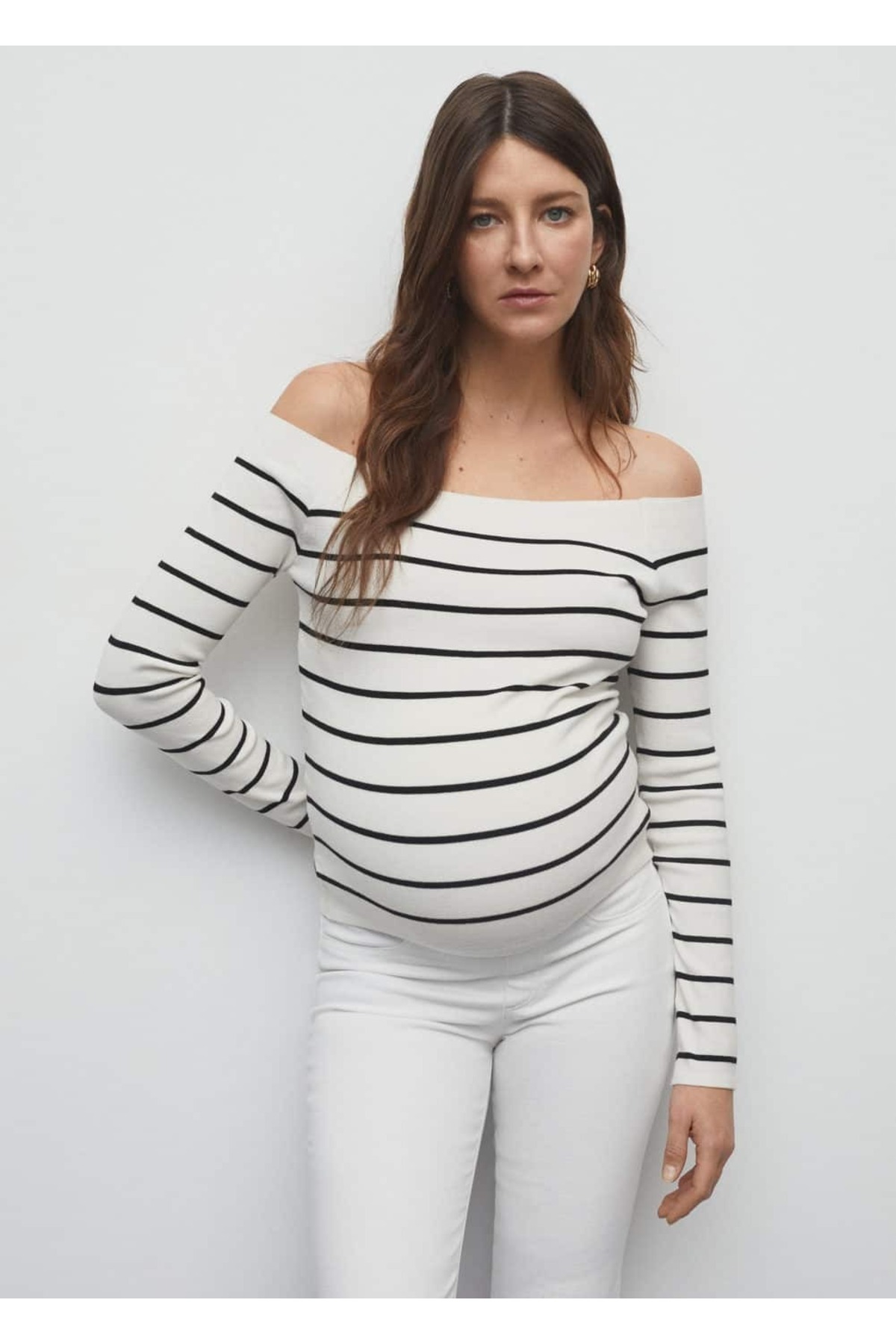 MANGO Woman-Umstandsjeans mit weitem Bein 7