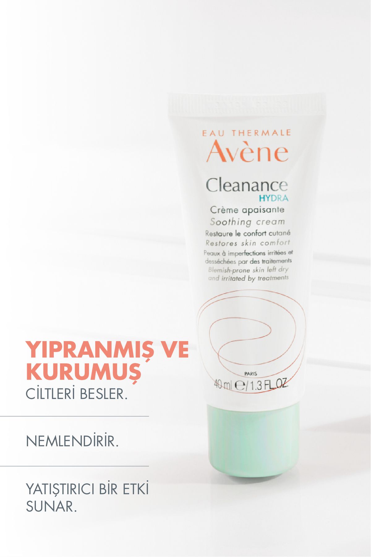 کرم مرطوب کننده Cleanance Hydra برای پوست های آسیب دیده و خشک 40x2 میلی لیتر DkHairCenter. Avene