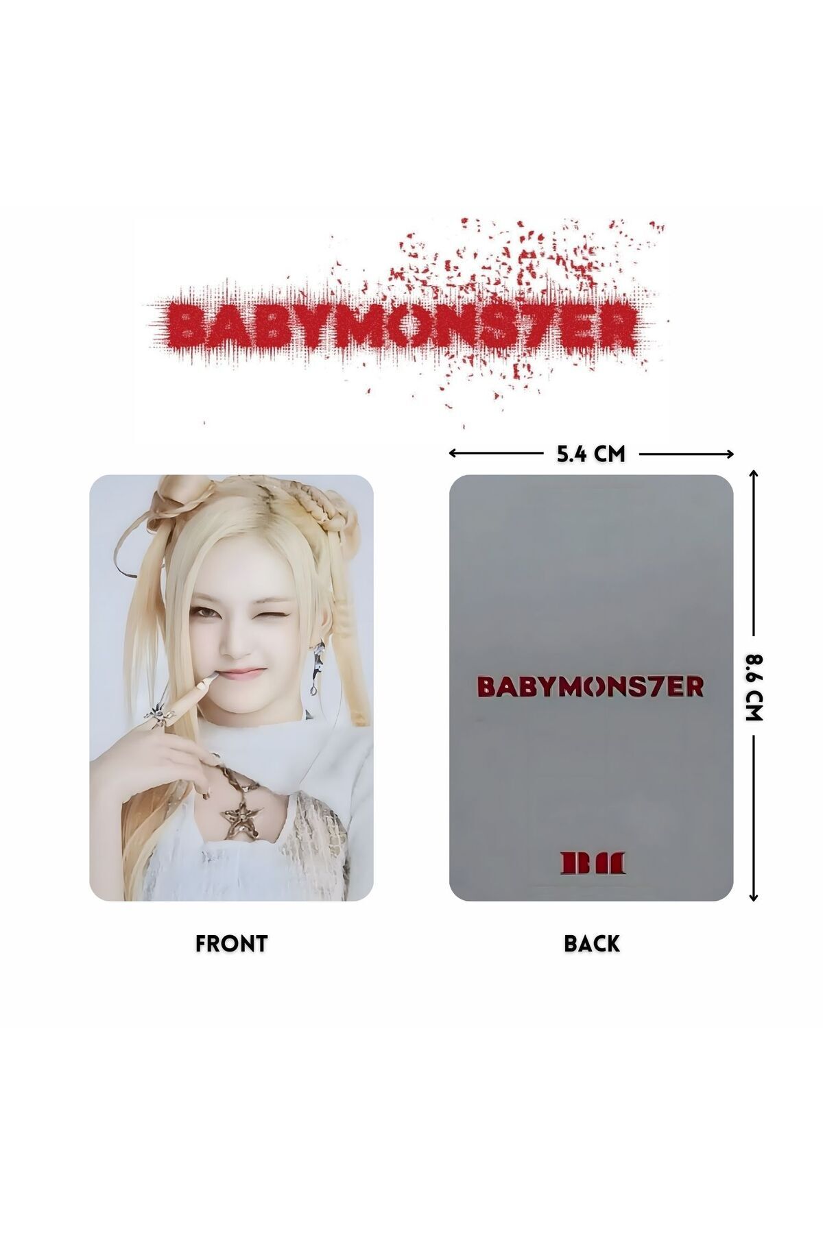 Kpop Dünyasi BABYMONSTER '' Babymons7er '' Tag Set 3 PC - Fiyatı