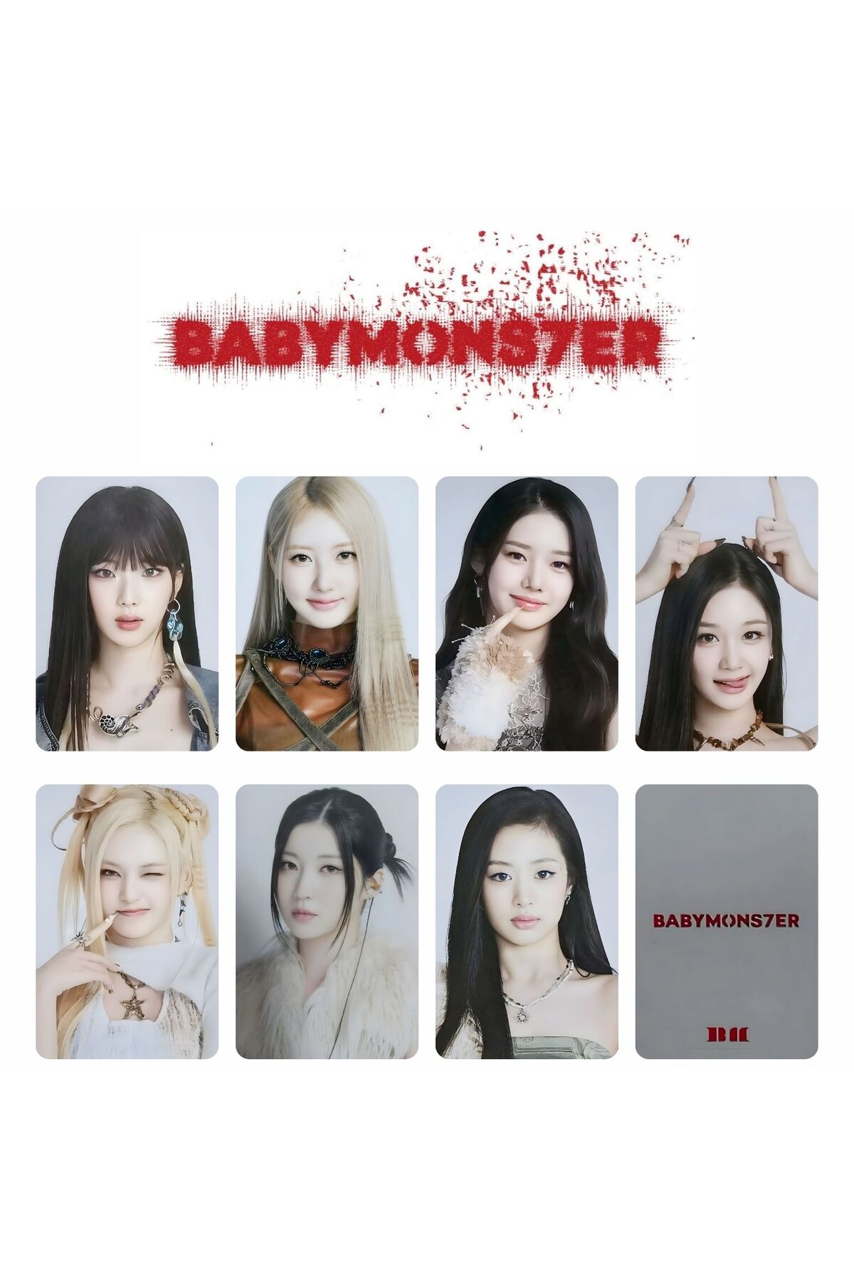 Kpop Dünyasi BABYMONSTER '' Babymons7er '' Tag Set 3 PC - Fiyatı