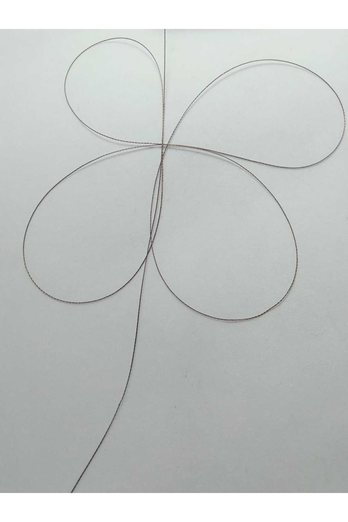 Eskişehir hobi sanat-0,2 mm 60 μέτρα κλωστή χάντρες προσευχής Καφέ καφέ (πιο λεπτή κλωστή χάντρες προσευχής) 2