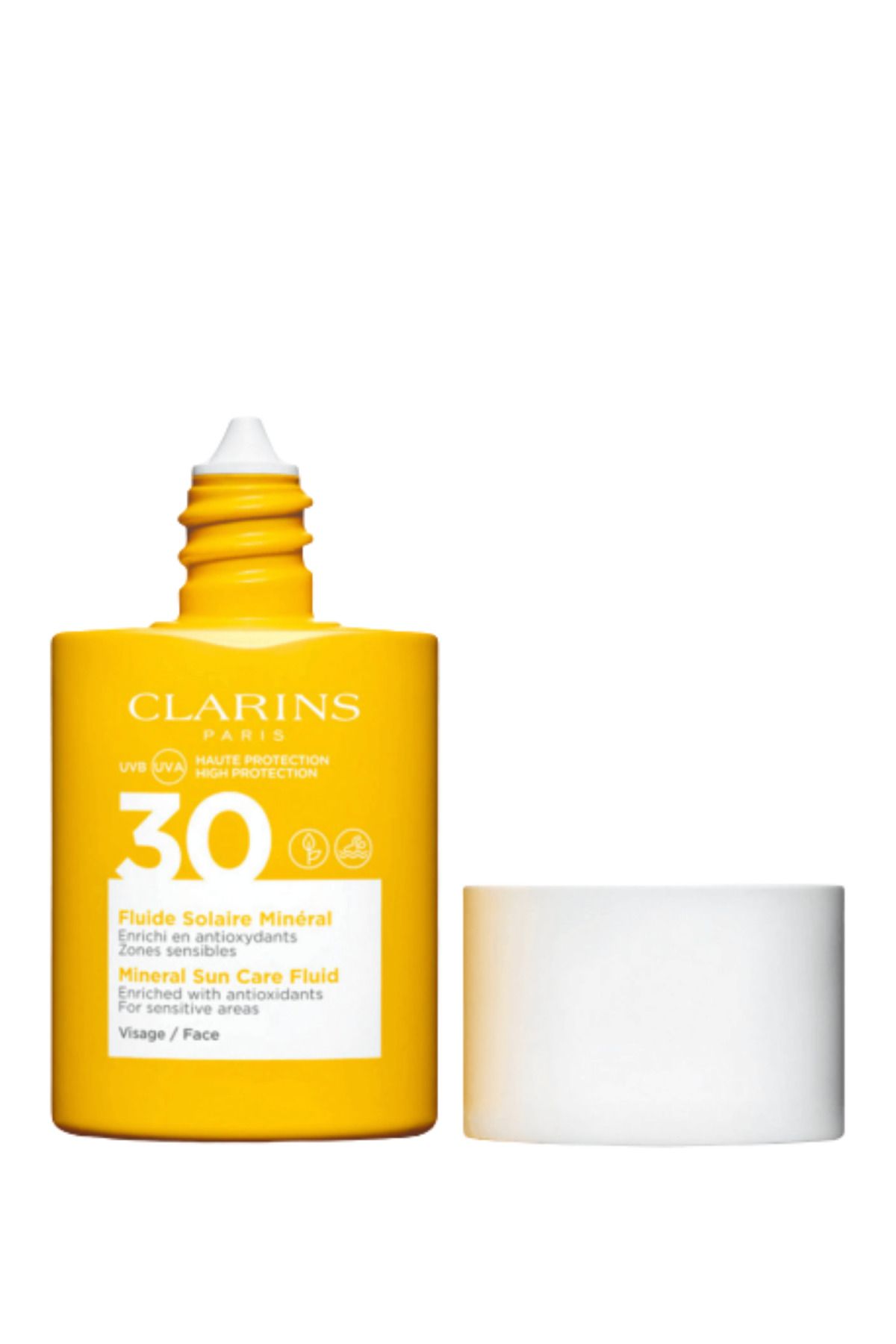 Солнцезащитный флюид spf 30. Clarins SPF 30. Clarins fluide solaire Minéral visage SPF 30 cолнцезащитный флюид для лица. Clarins солнцезащитный крем для лица SPF 30. Солнцезащитный крем Sun Control SPF 50.