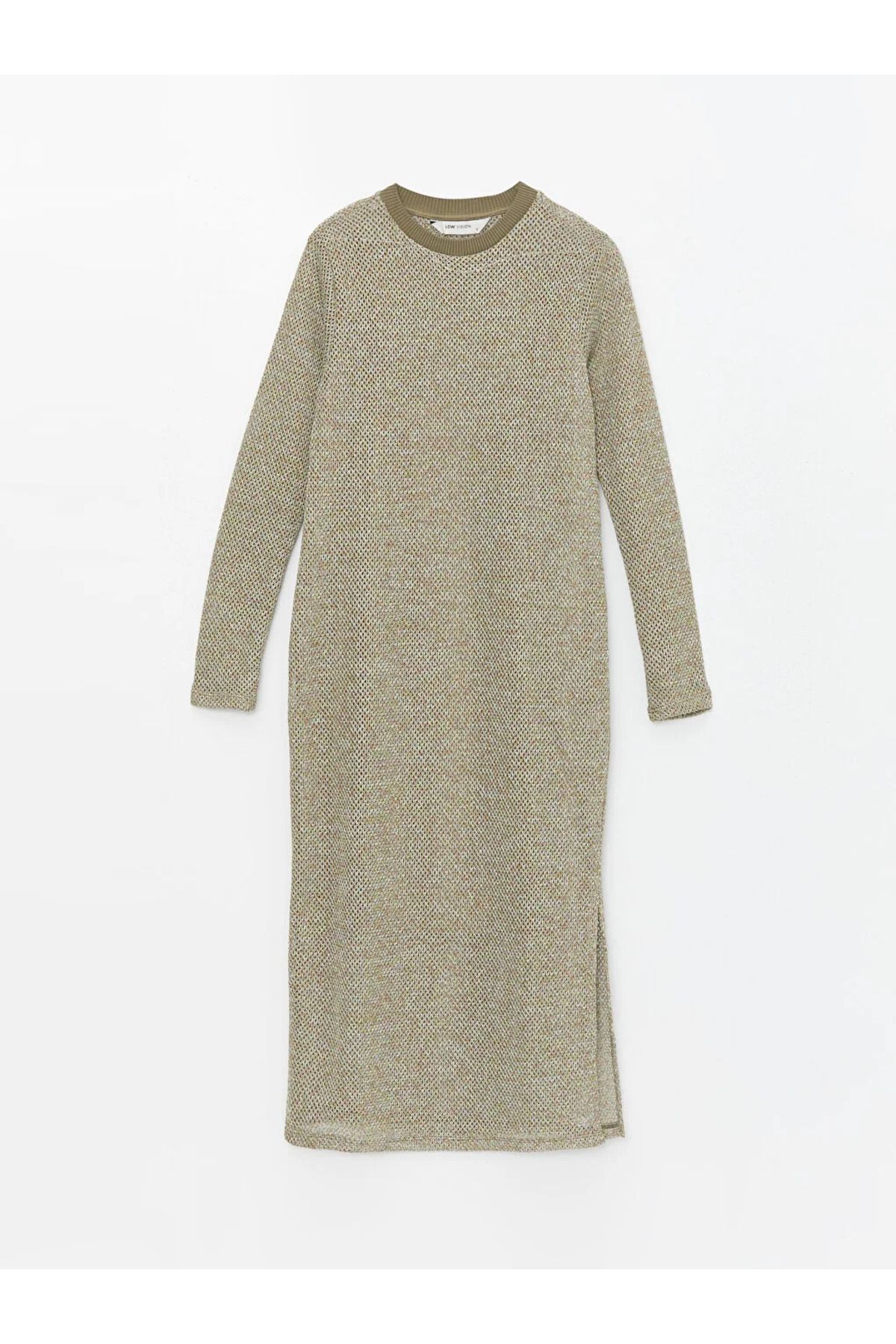 New collection Bisiklet Yaka Düz Uzun Kollu Kadın Elbise  city