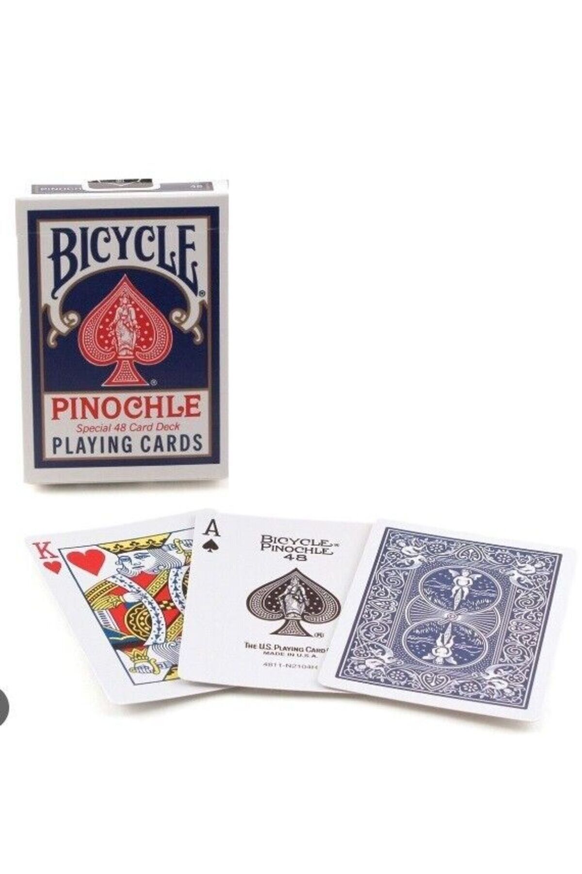 Bicycle-Pinochle Jumbo Index Game Card Blue Deck 4