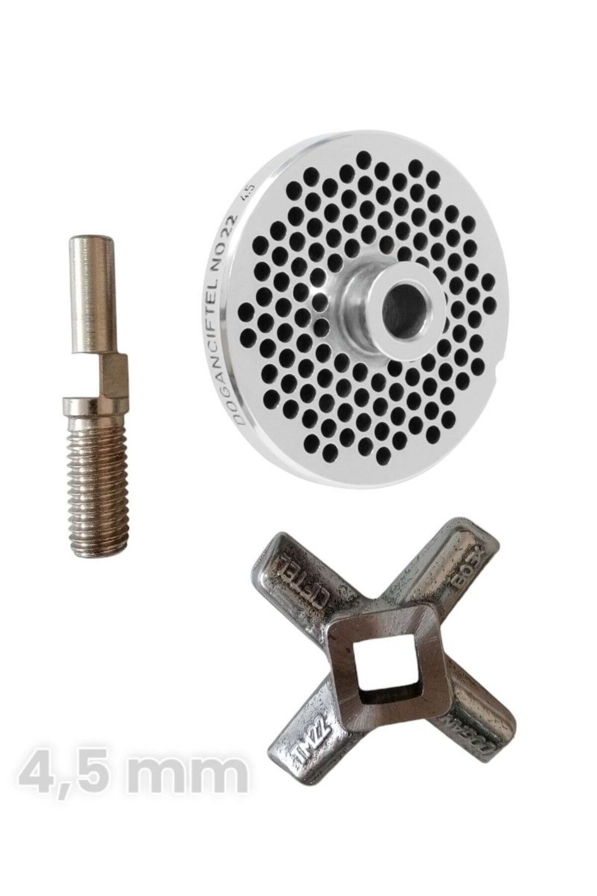 22 No. Meat Grinder Spare Parts Born Double/ SSAF Mirror -4,5mm + Knife-Spindle I Want