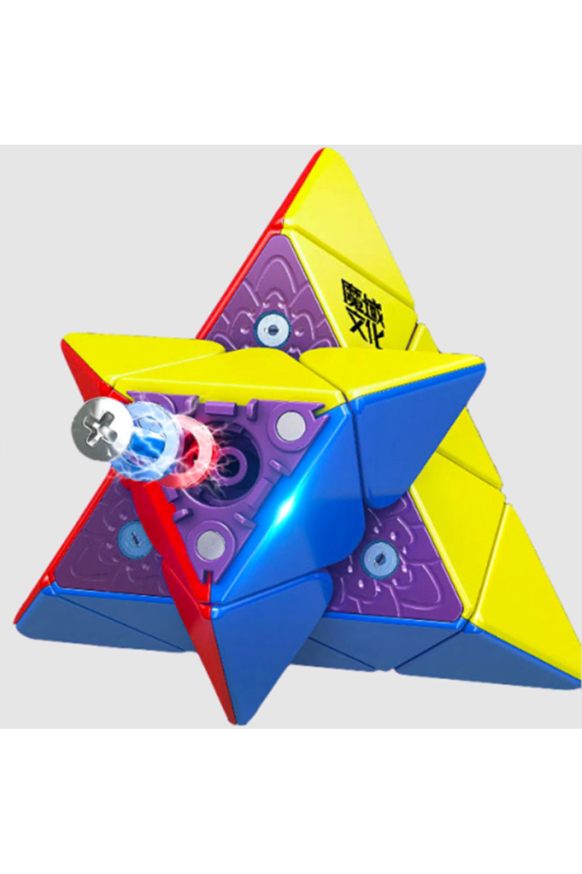 ZETCONCEPT-Moyu Pyraminx Professional Speed Cube - Rubik Pyramix Intelligence Patience Cube Without Stickers 3