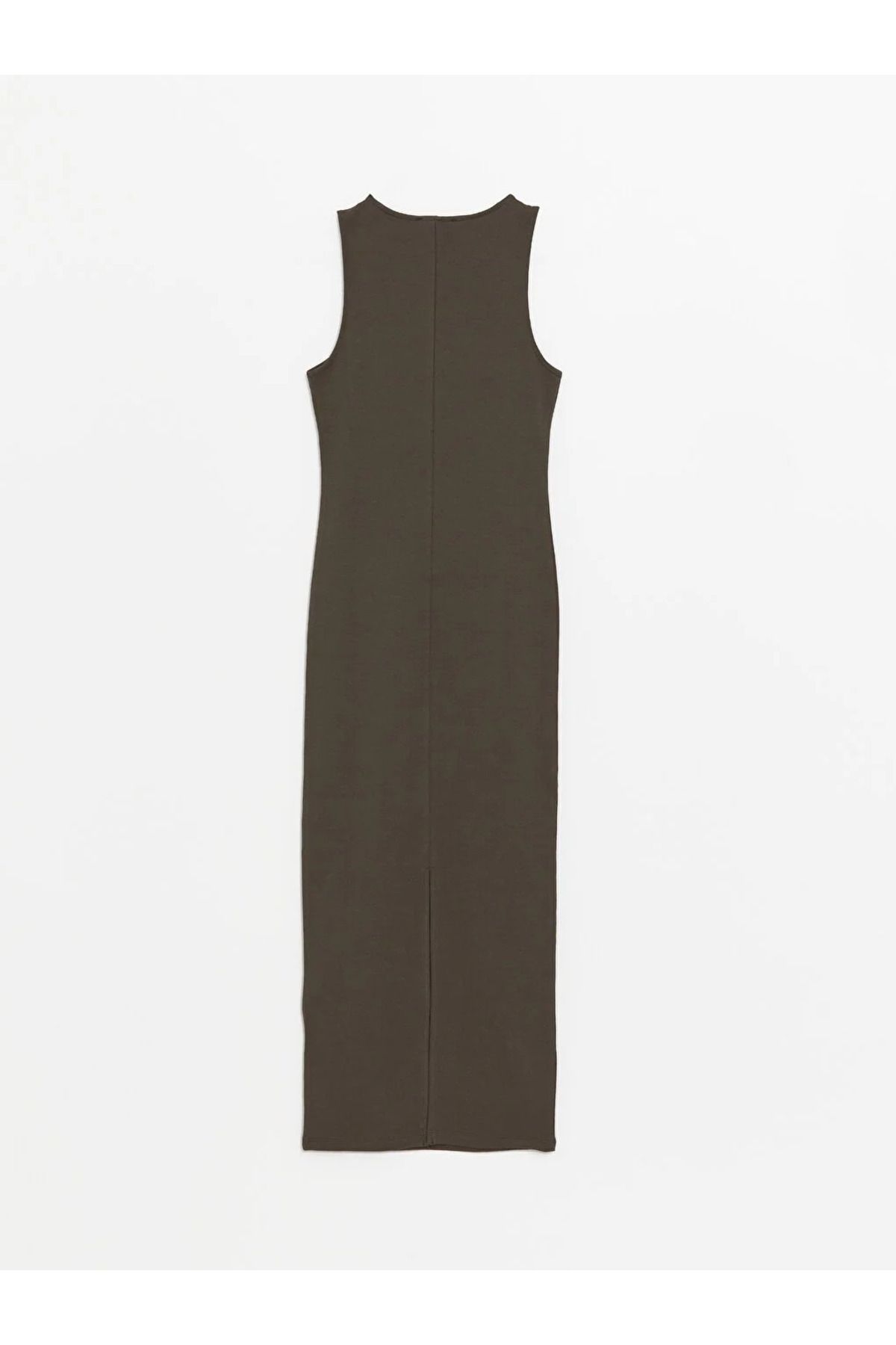 LCW Vision Kadın Bisiklet Yaka Düz Bodycon Elbise