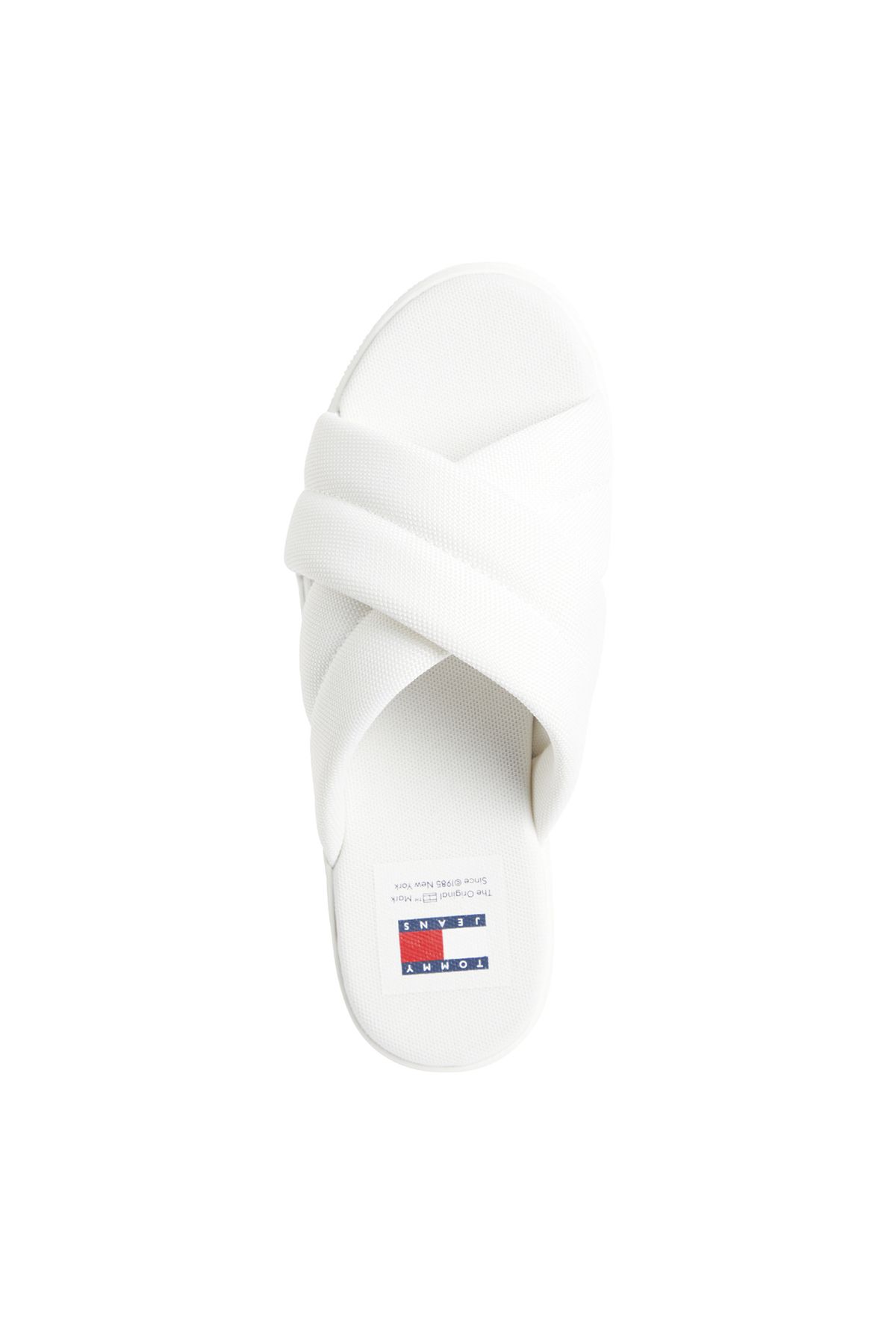 دمپایی سفید زنانه en0en02465ybl اورجینال Tommy Hilfiger