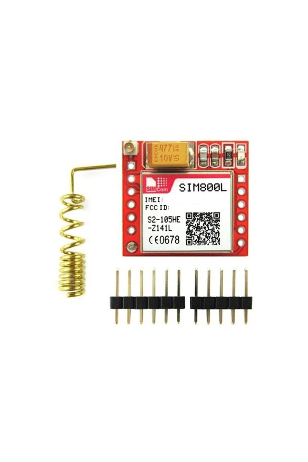 Sım800l Antenli Seri Haberleşmeli Gsm Gprs Modülü (IMEI KAYIDI MEVCUT DEĞİL)